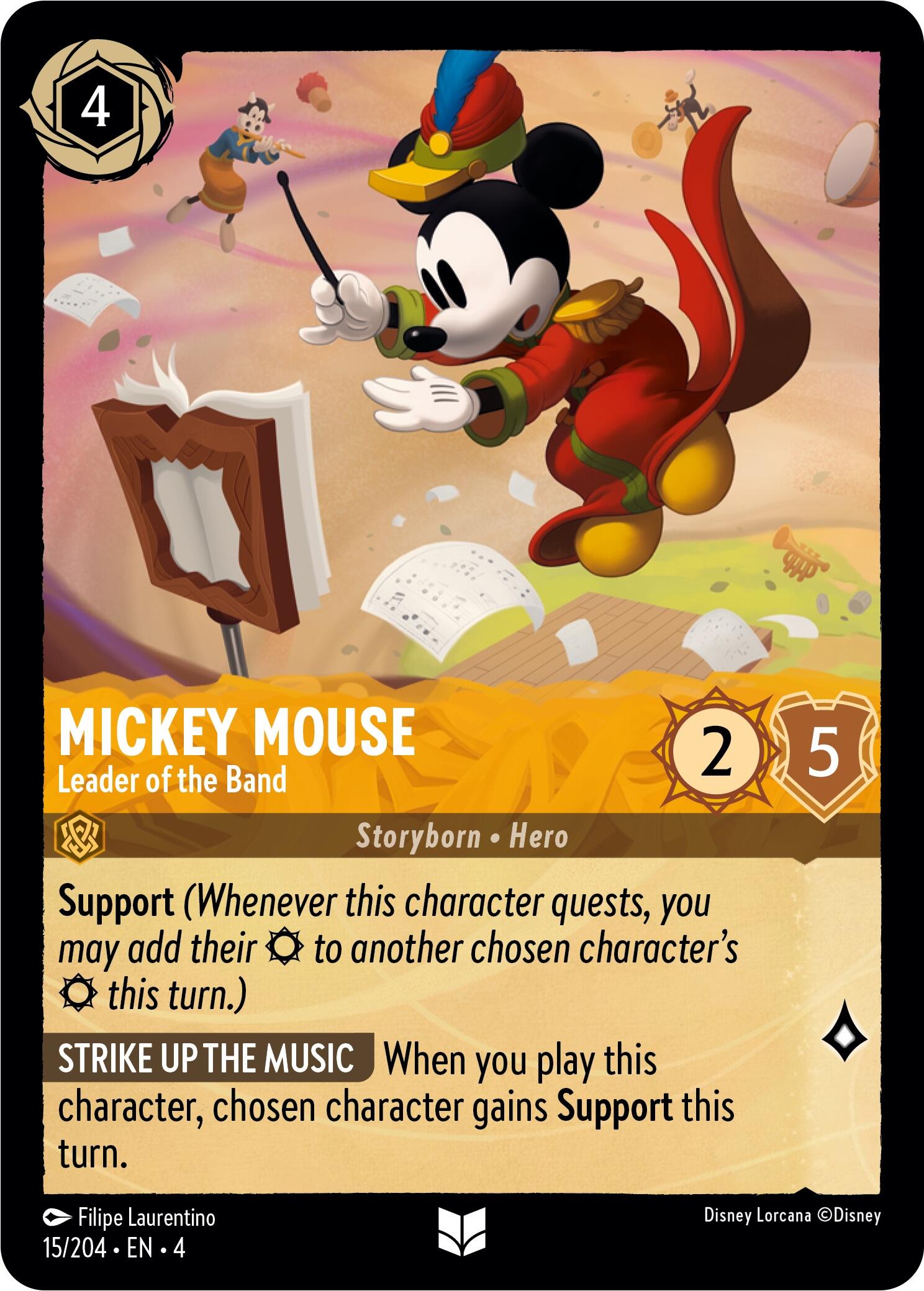 Mickey Mouse - Leader of the Band (15/204) [Ursula's Return] | Game Master's Emporium (The New GME)