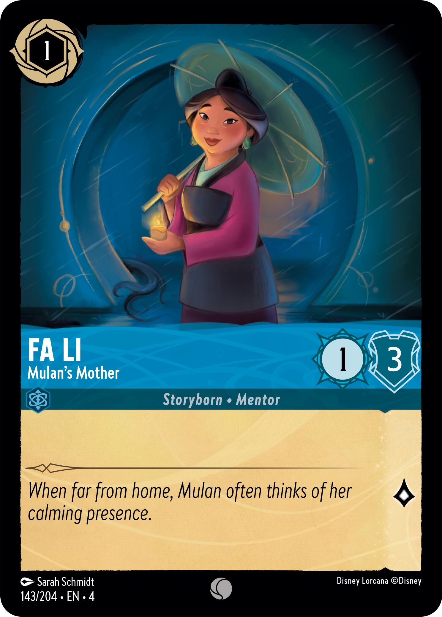 Fa Li - Mulan's Mother (143/204) [Ursula's Return] | Game Master's Emporium (The New GME)