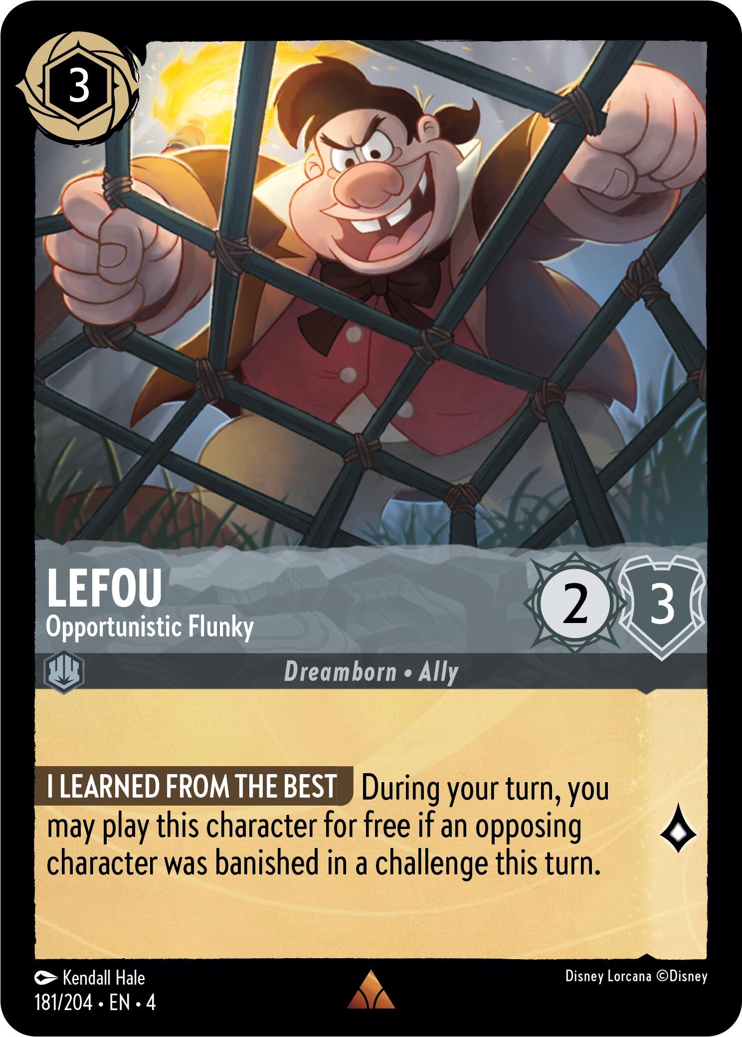 LeFou - Opportunistic Flunky (181/204) [Ursula's Return] | Game Master's Emporium (The New GME)