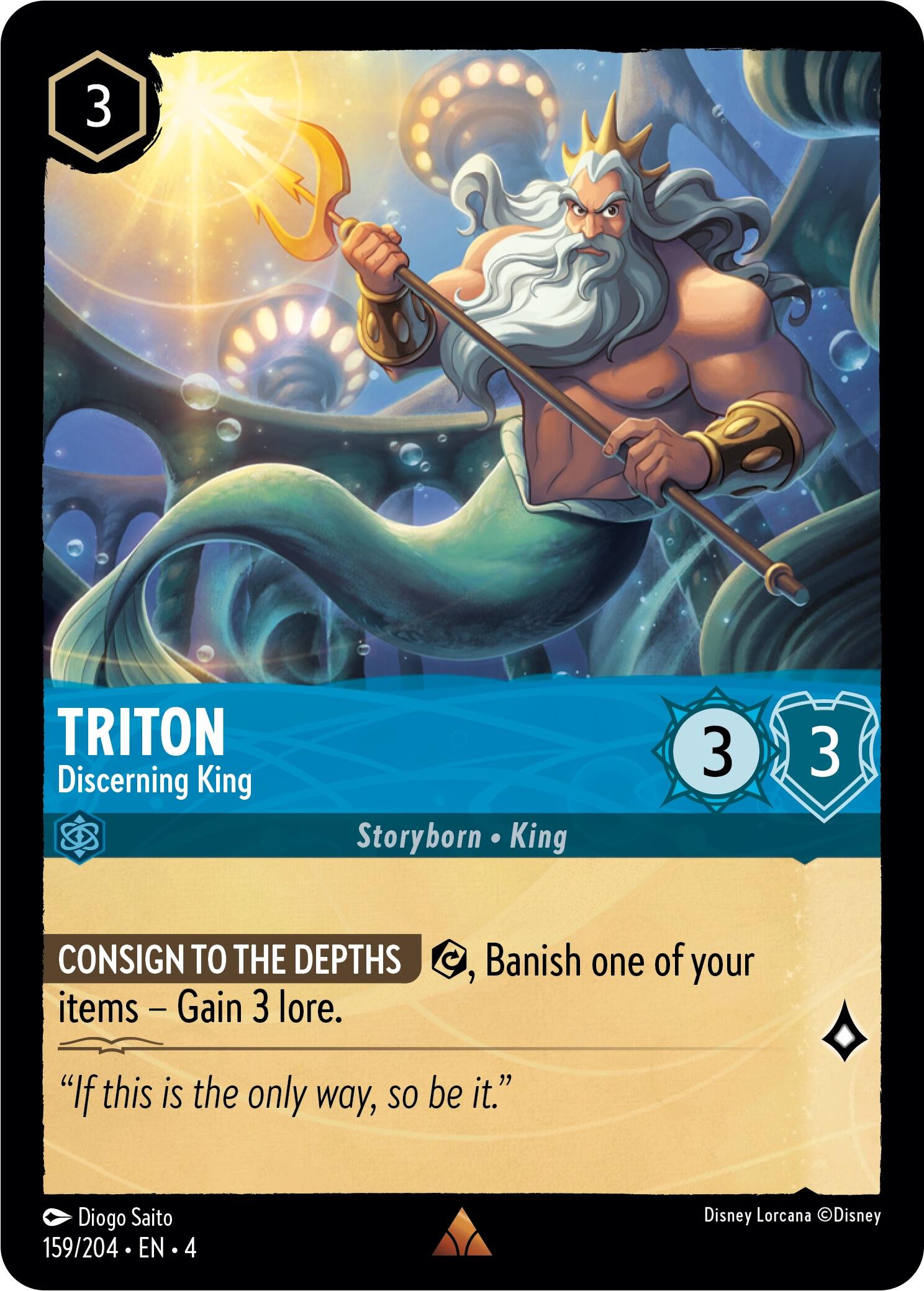 Triton - Discerning King (159/204) [Ursula's Return] | Game Master's Emporium (The New GME)