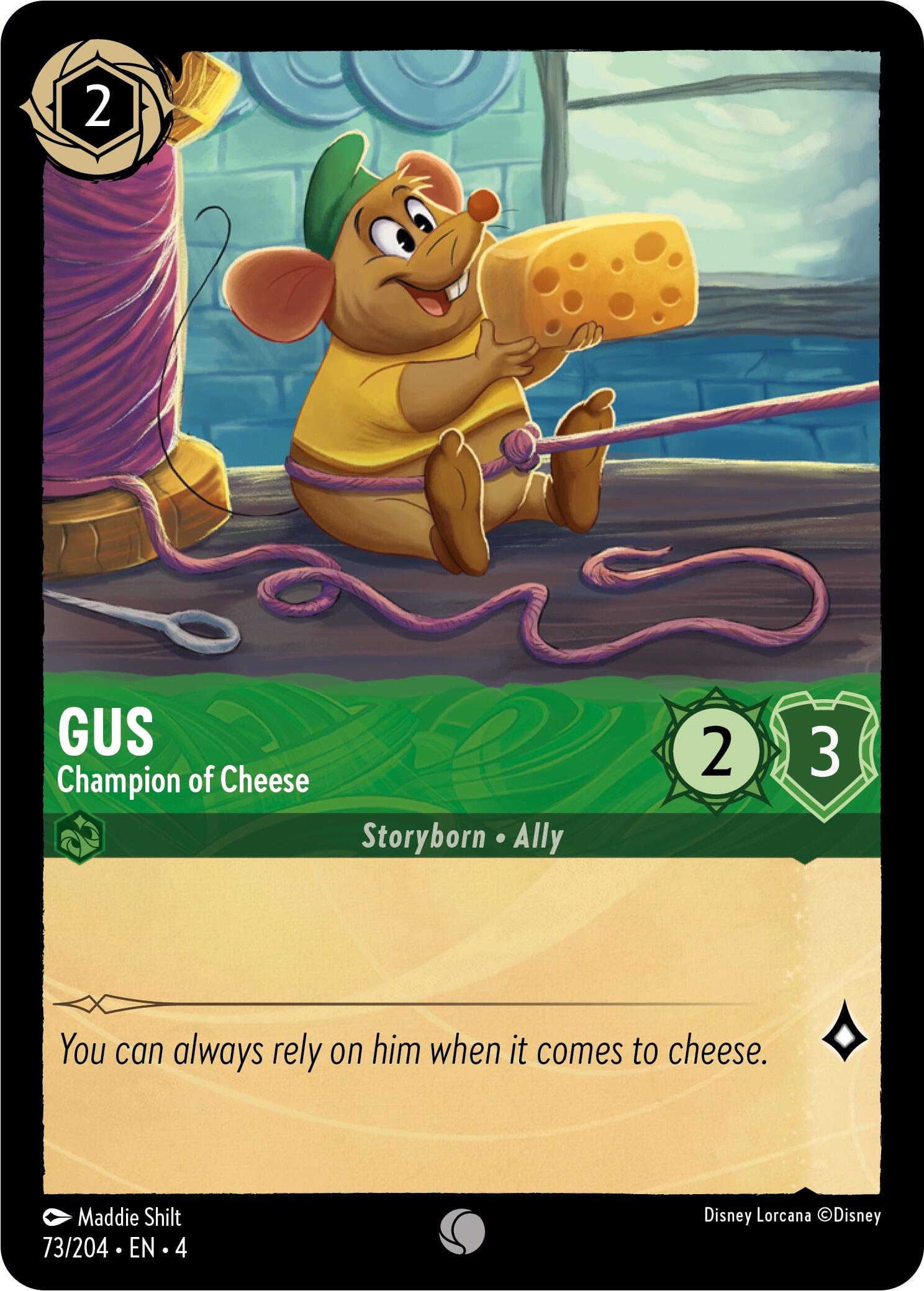 Gus - Champion of Cheese (73/204) [Ursula's Return] | Game Master's Emporium (The New GME)