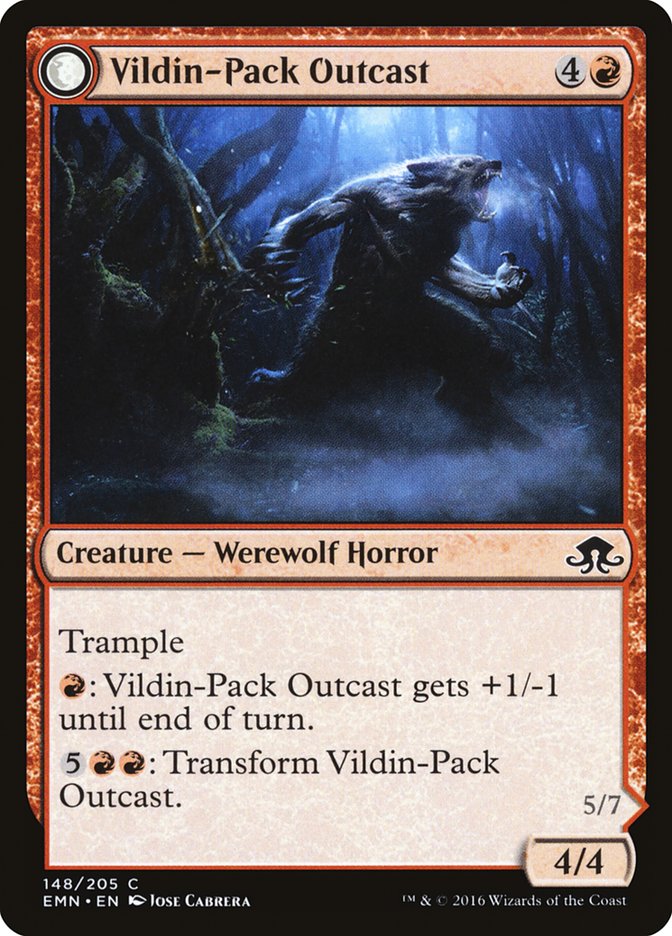 Vildin-Pack Outcast // Dronepack Kindred [Eldritch Moon] | Game Master's Emporium (The New GME)