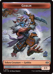 Goblin // Warrior Double-Sided Token [Tarkir: Dragonstorm Tokens] | Game Master's Emporium (The New GME)