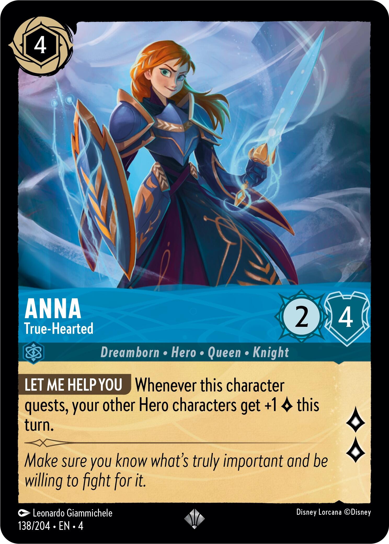 Anna - True-Hearted (138/204) [Ursula's Return] | Game Master's Emporium (The New GME)