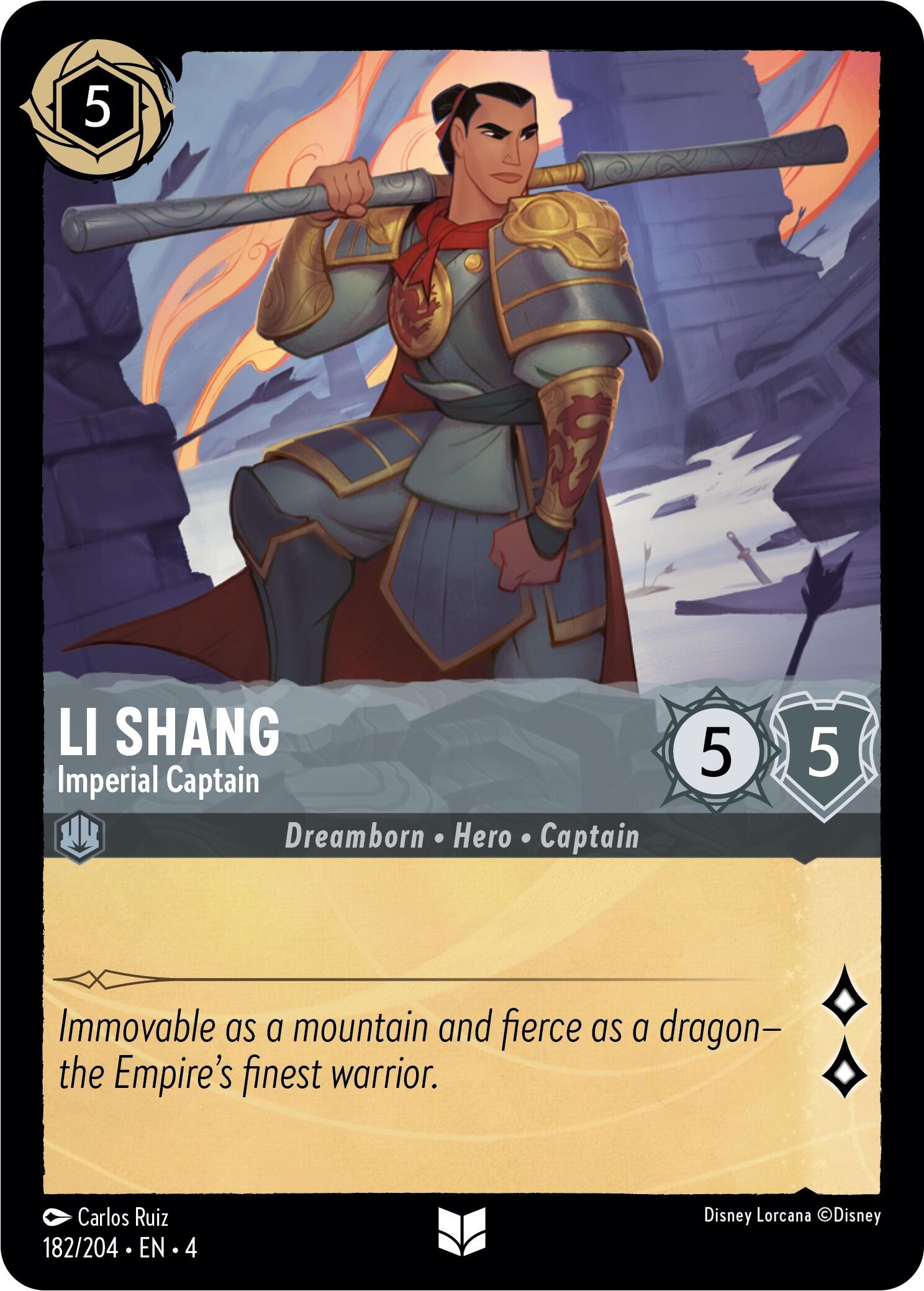 Li Shang - Imperial Captain (182/204) [Ursula's Return] | Game Master's Emporium (The New GME)