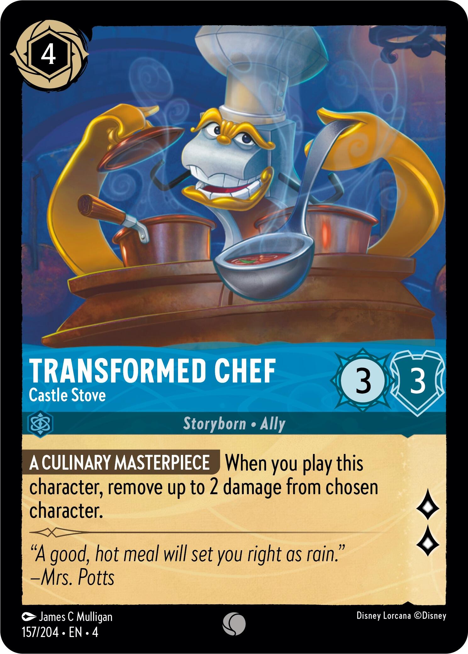 Transformed Chef - Castle Stove (157/204) [Ursula's Return] | Game Master's Emporium (The New GME)