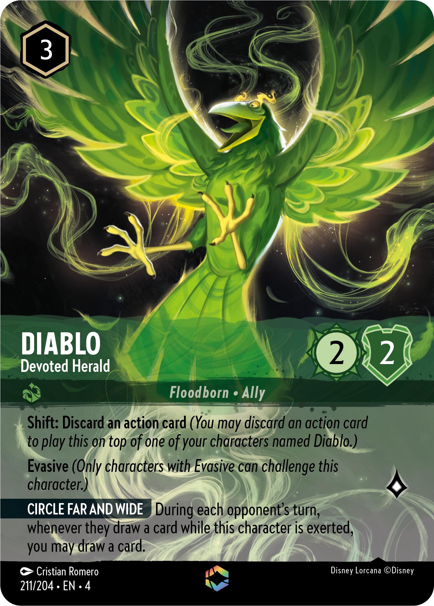 Diablo - Devoted Herald (Enchanted) (211/204) [Ursula's Return] | Game Master's Emporium (The New GME)