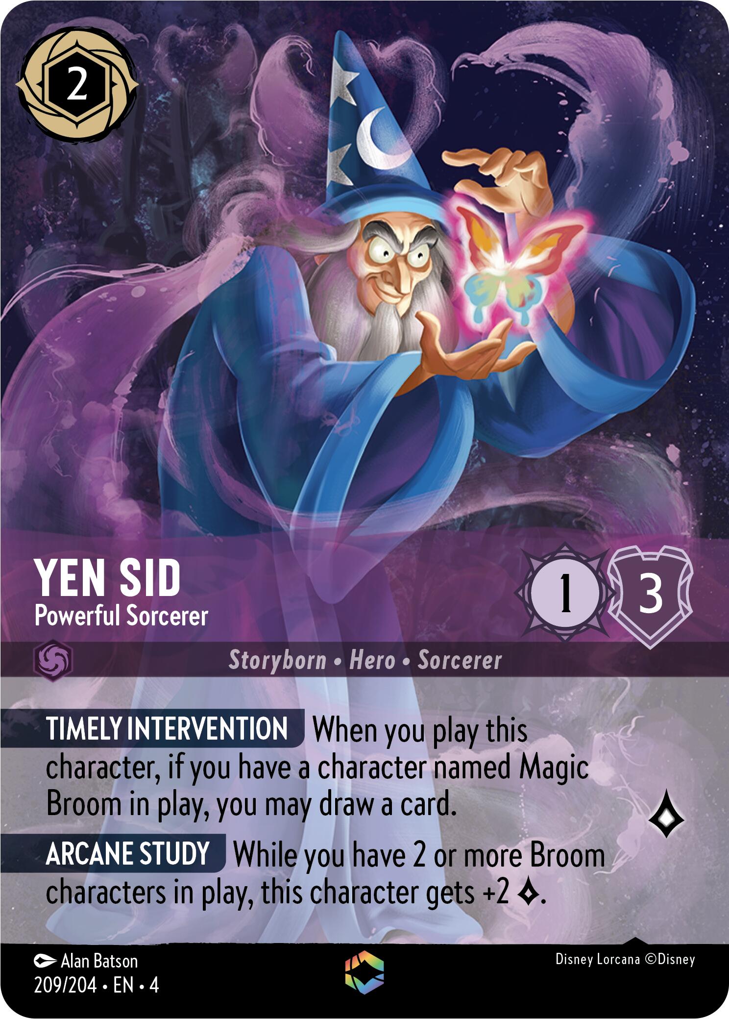 Yen Sid - Powerful Sorcerer (Enchanted) (209/204) [Ursula's Return] | Game Master's Emporium (The New GME)