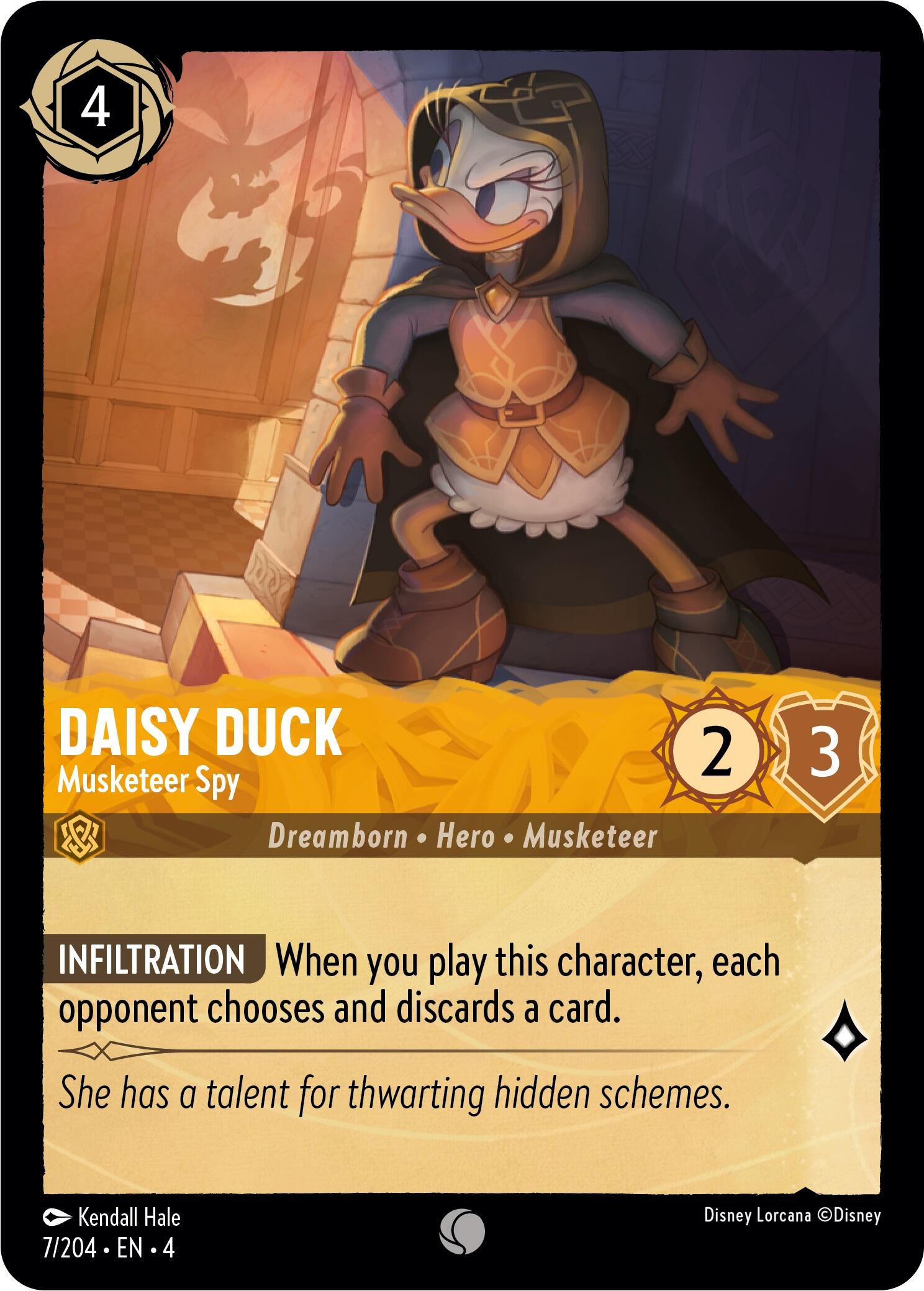 Daisy Duck - Musketeer Spy (7/204) [Ursula's Return] | Game Master's Emporium (The New GME)