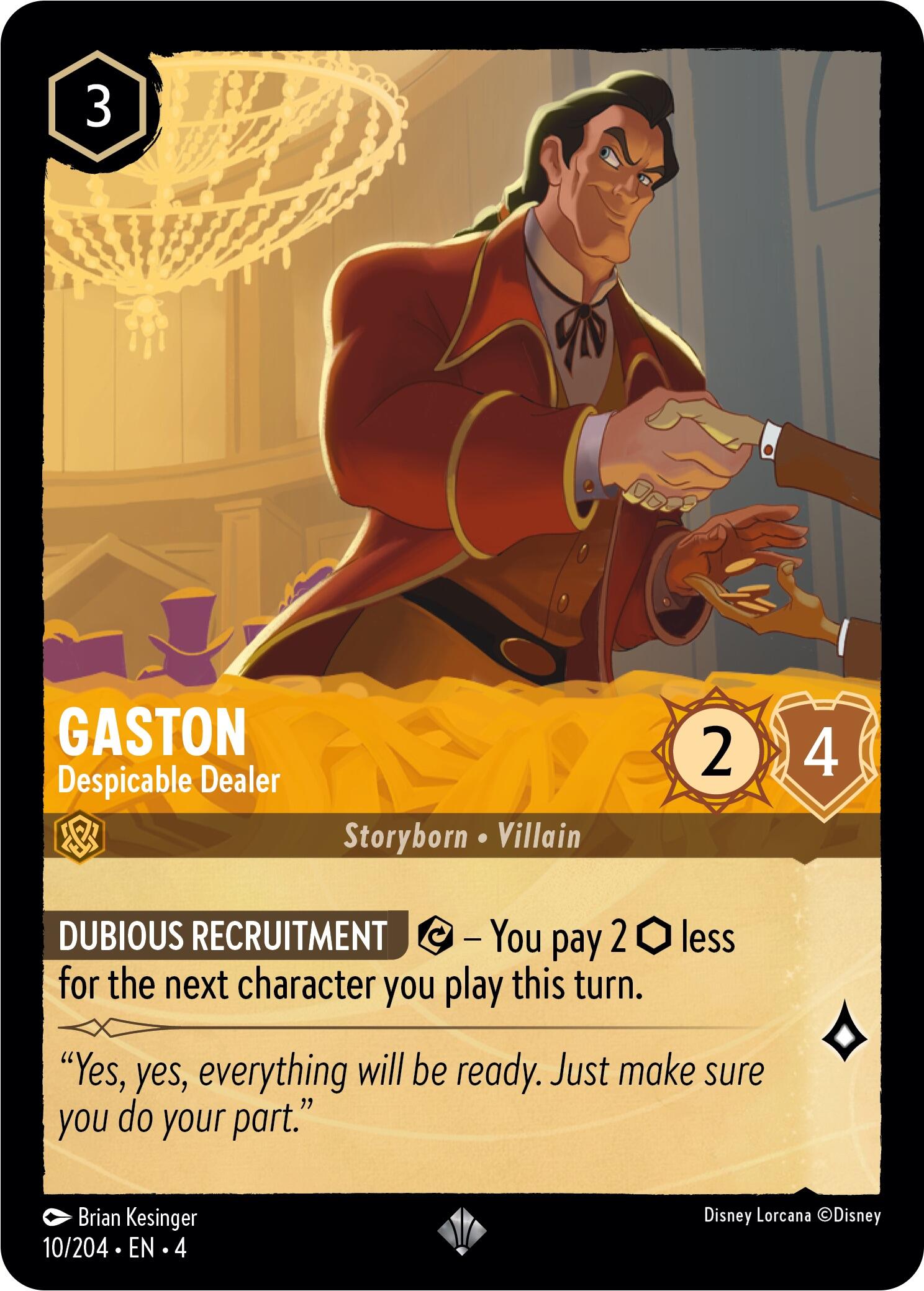 Gaston - Despicable Dealer (10/204) [Ursula's Return] | Game Master's Emporium (The New GME)