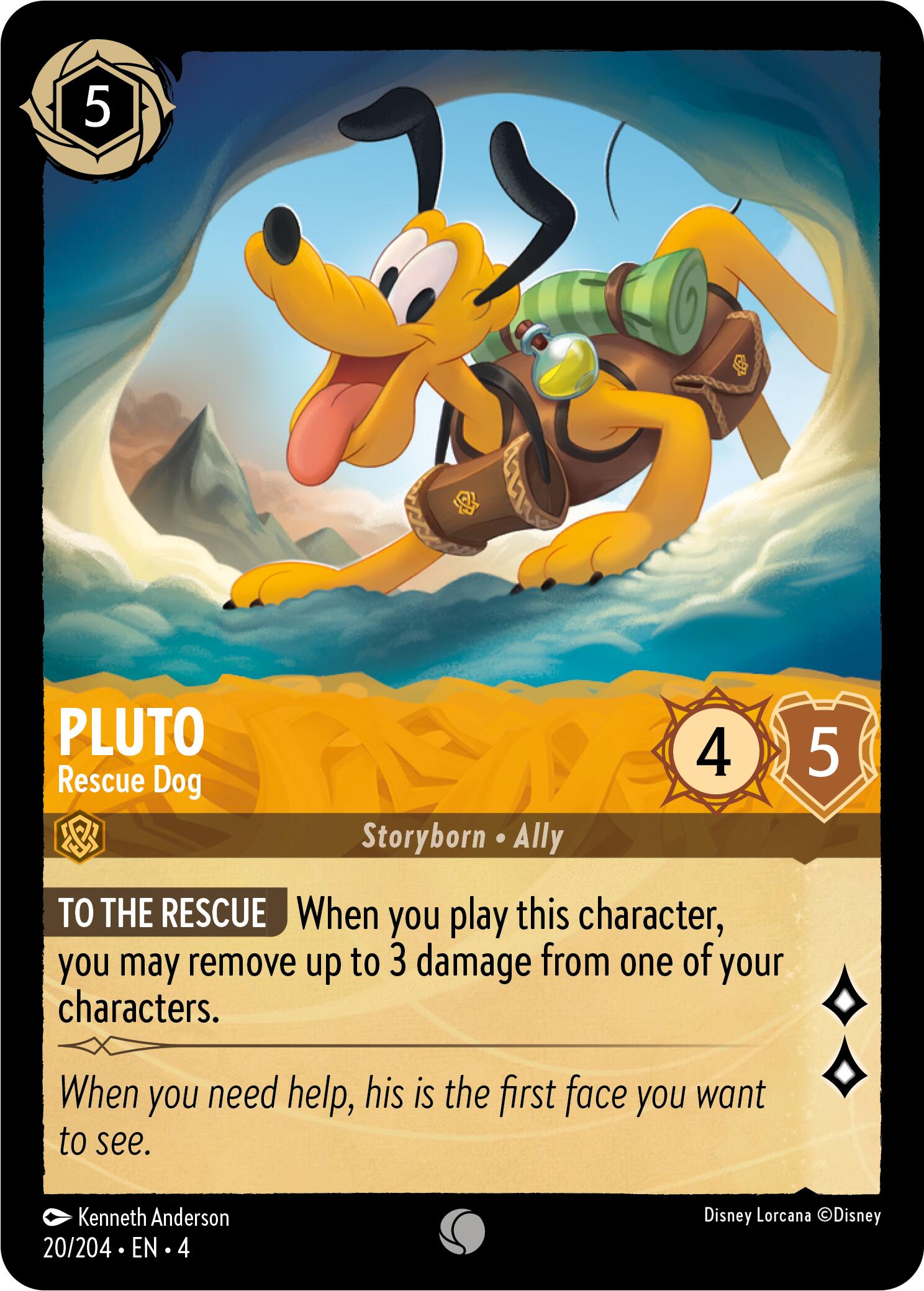 Pluto - Rescue Dog (20/204) [Ursula's Return] | Game Master's Emporium (The New GME)