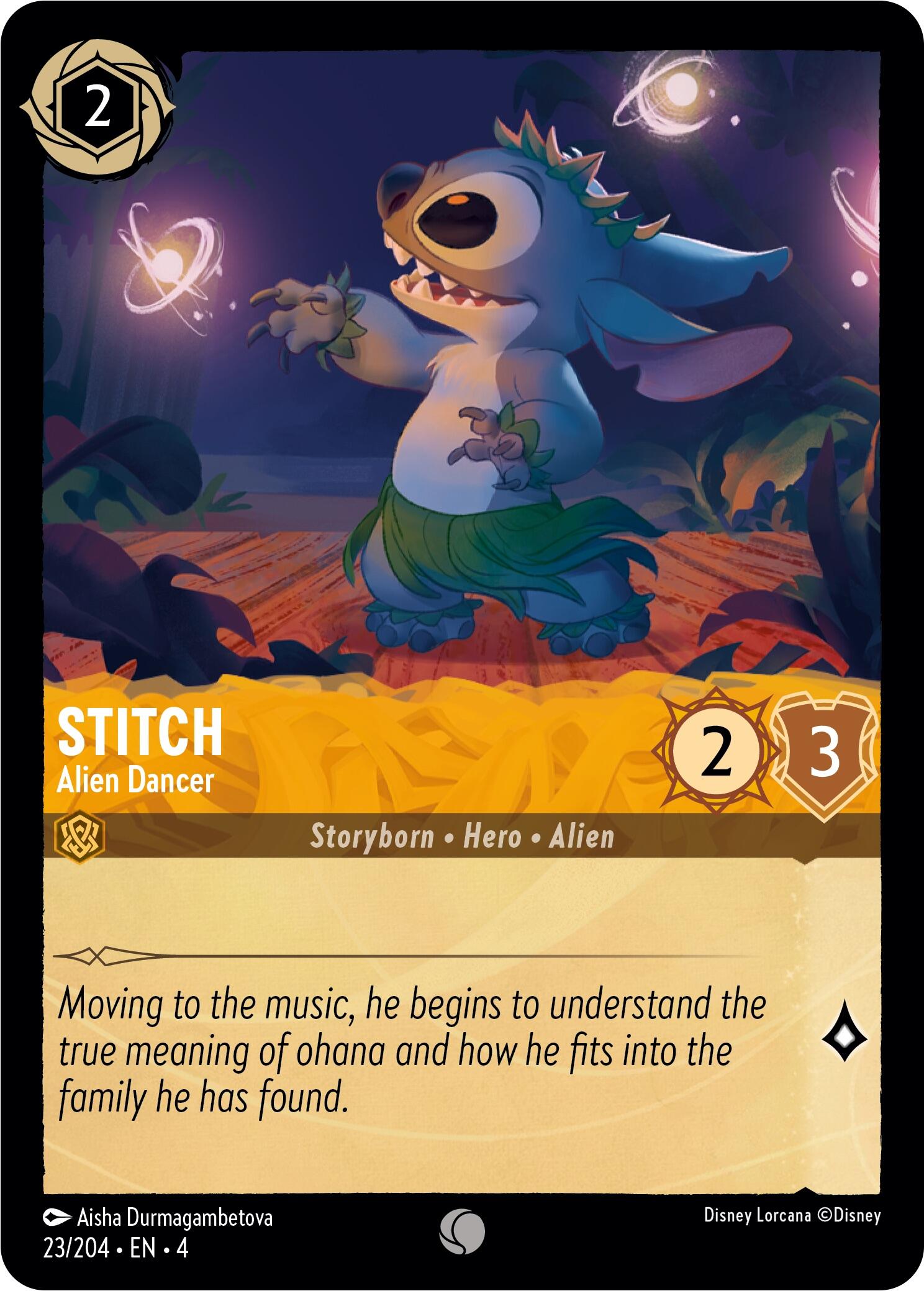 Stitch - Alien Dancer (23/204) [Ursula's Return] | Game Master's Emporium (The New GME)