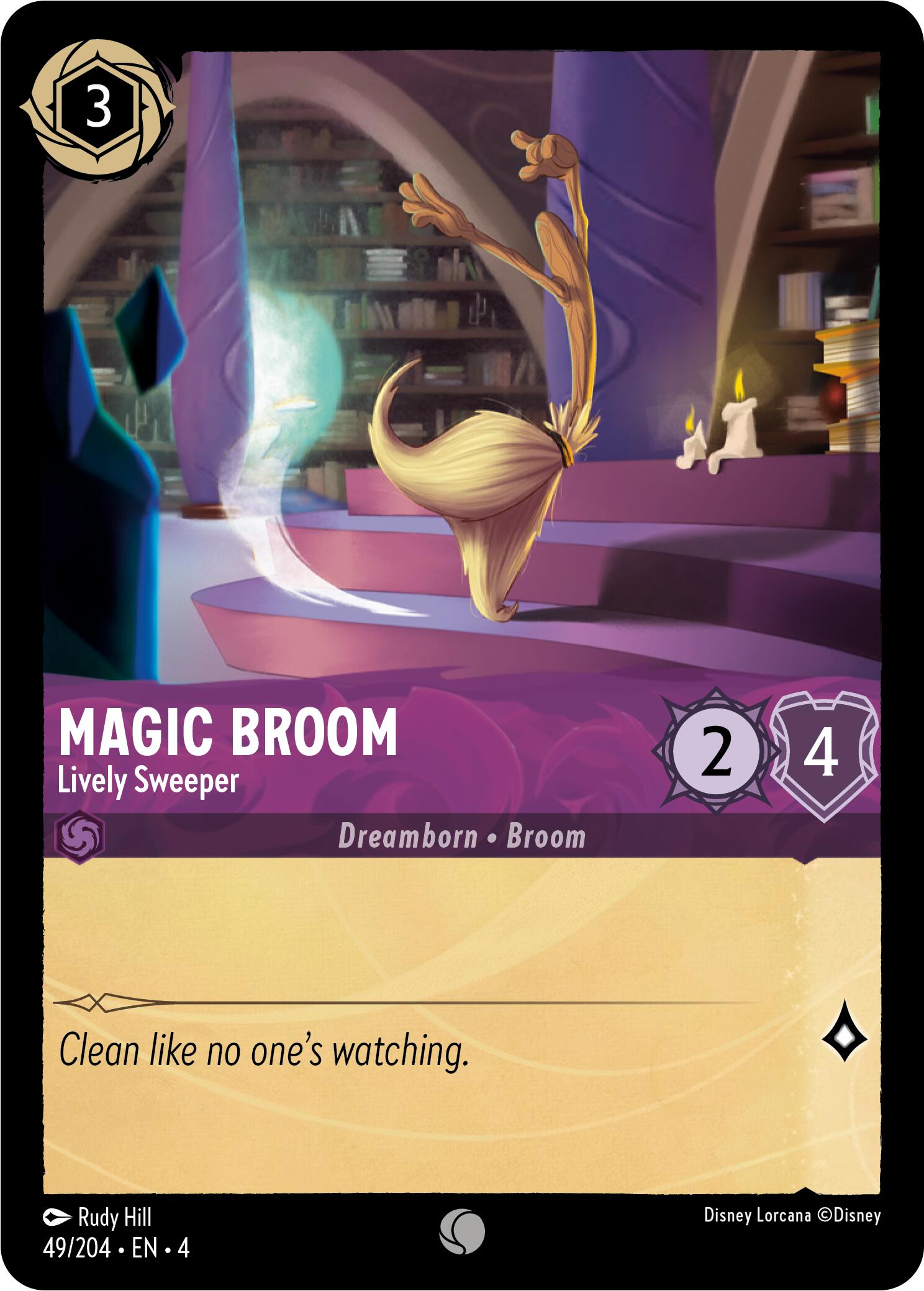 Magic Broom - Lively Sweeper (49/204) [Ursula's Return] | Game Master's Emporium (The New GME)