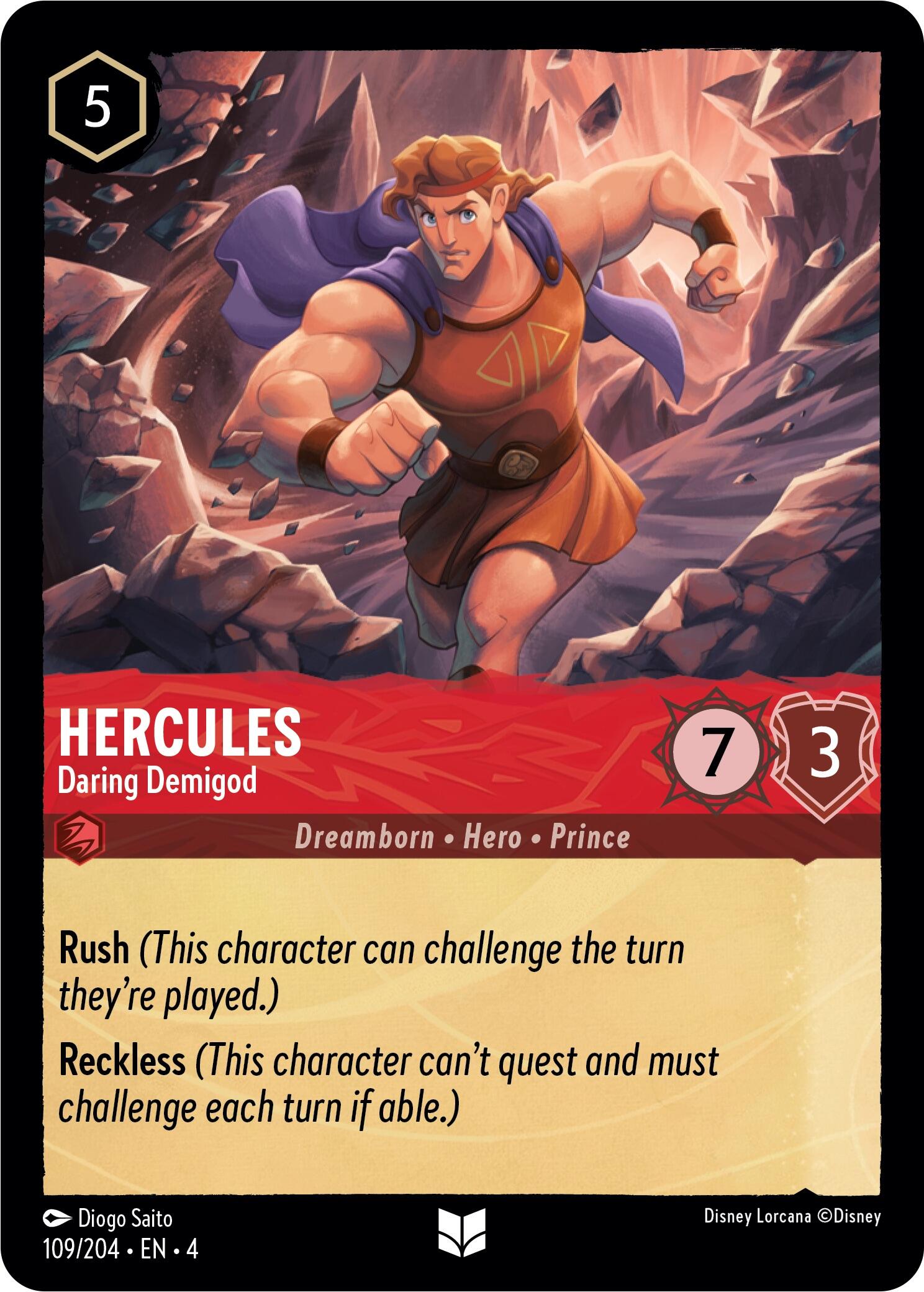 Hercules - Daring Demigod (109/204) [Ursula's Return] | Game Master's Emporium (The New GME)
