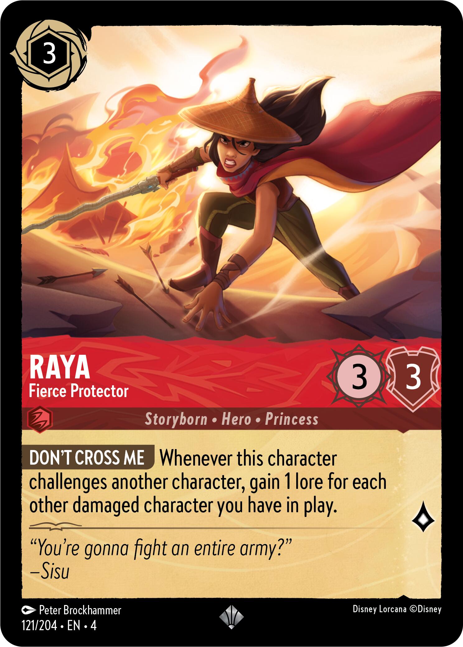 Raya - Fierce Protector (121/204) [Ursula's Return] | Game Master's Emporium (The New GME)