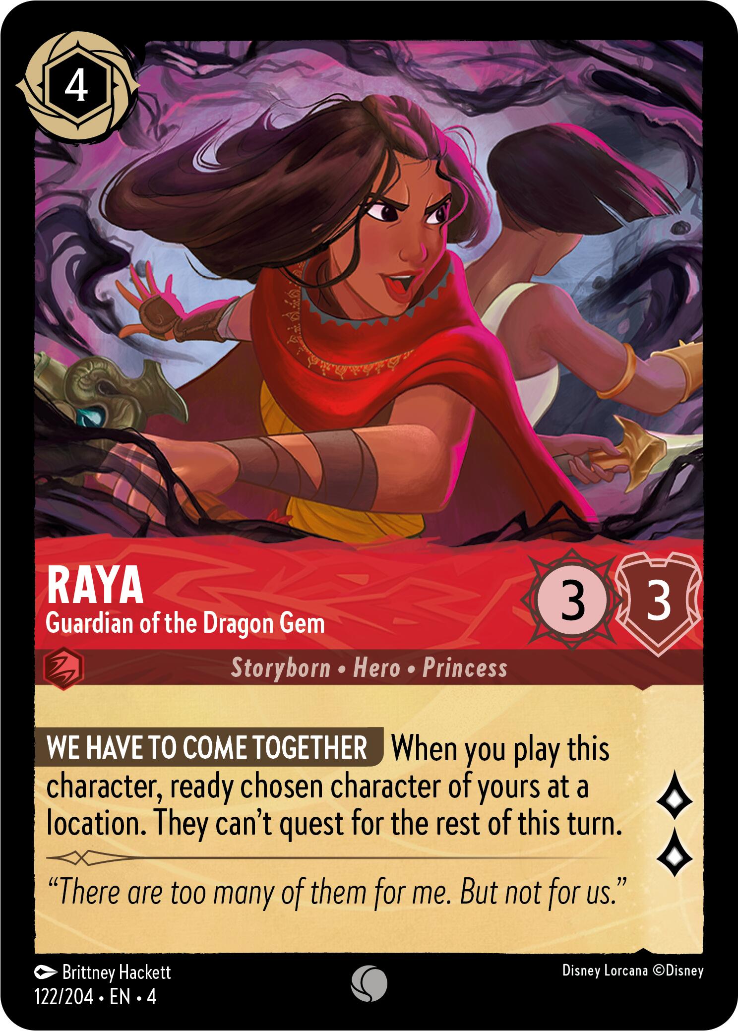 Raya - Guardian of the Dragon Gem (122/204) [Ursula's Return] | Game Master's Emporium (The New GME)