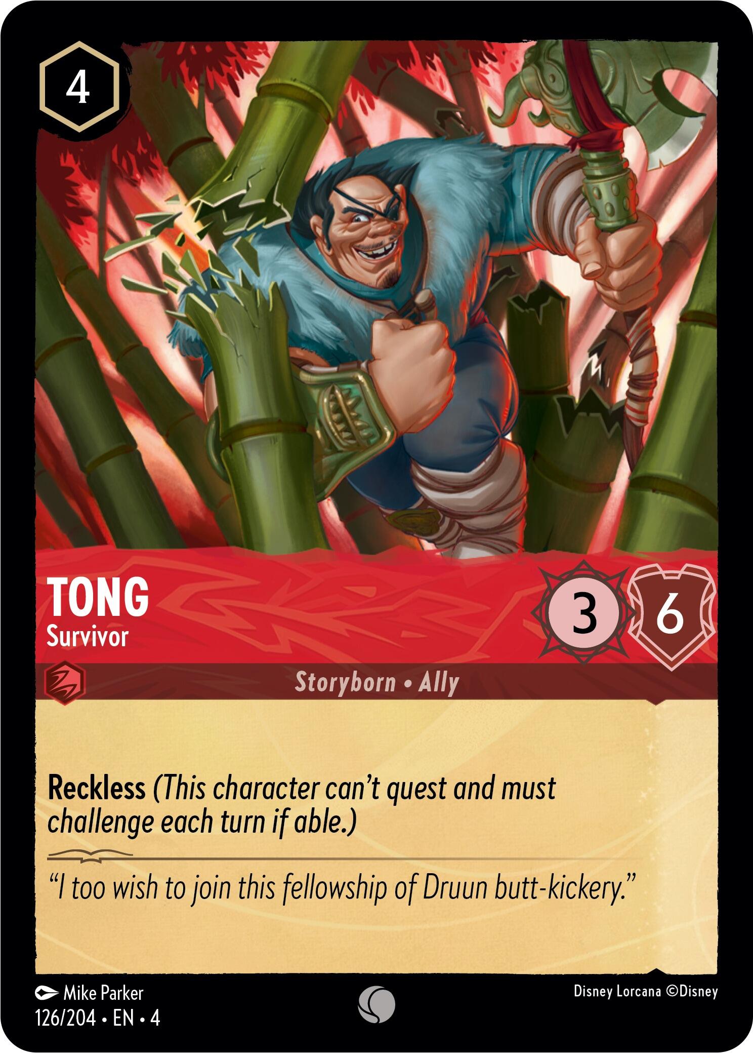 Tong - Survivor (126/204) [Ursula's Return] | Game Master's Emporium (The New GME)