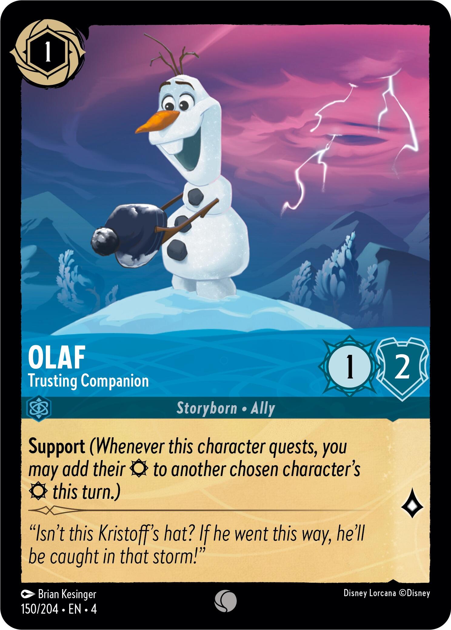 Olaf - Trusting Companion (150/204) [Ursula's Return] | Game Master's Emporium (The New GME)