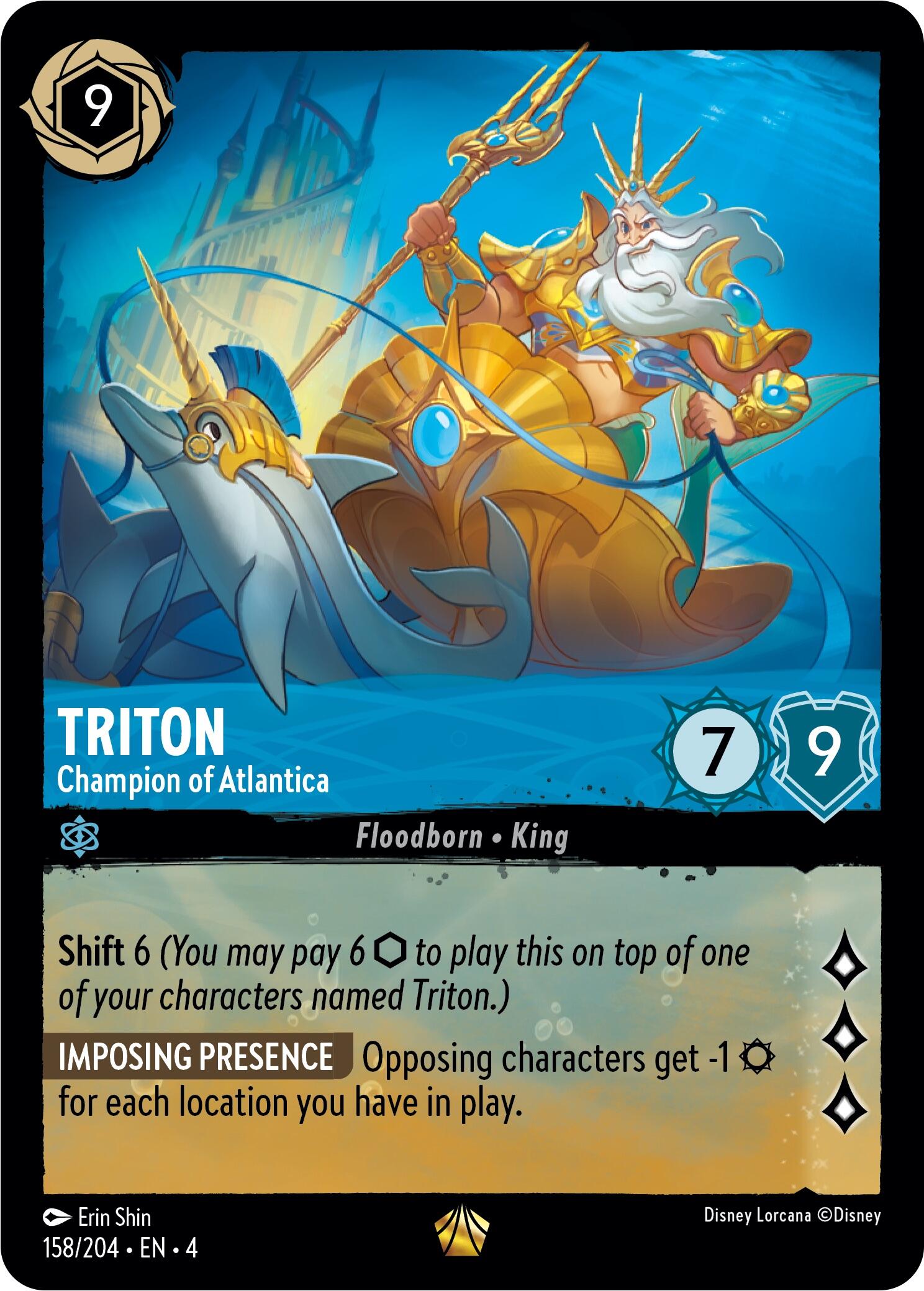 Triton - Champion of Atlantica (158/204) [Ursula's Return] | Game Master's Emporium (The New GME)