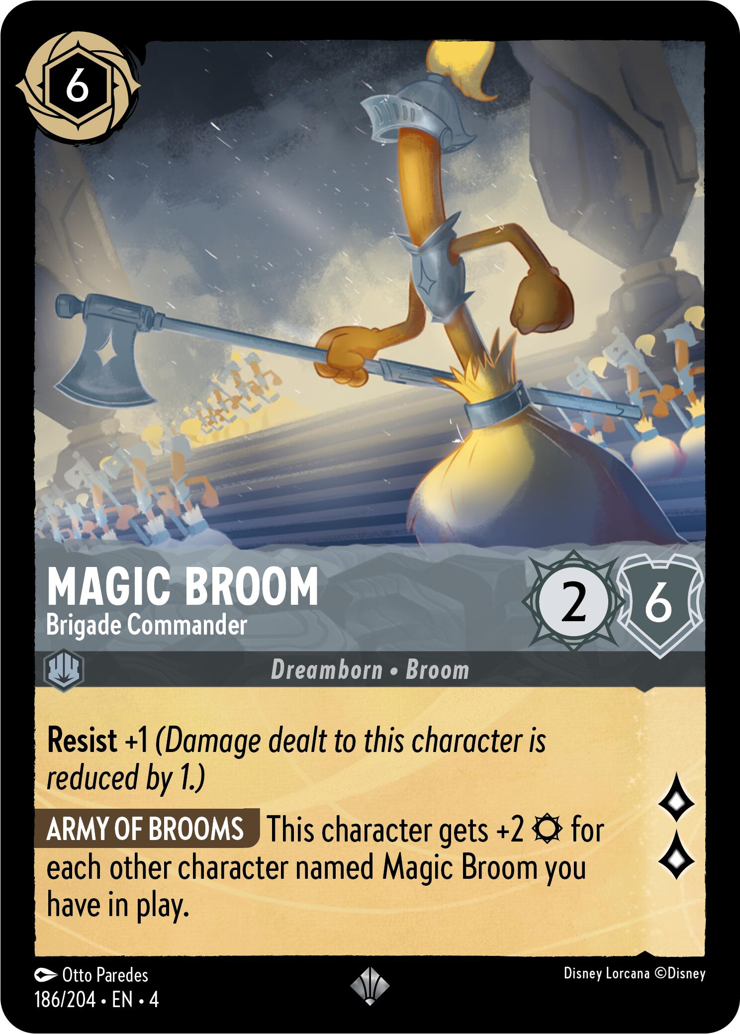 Magic Broom - Brigade Commander (186/204) [Ursula's Return] | Game Master's Emporium (The New GME)