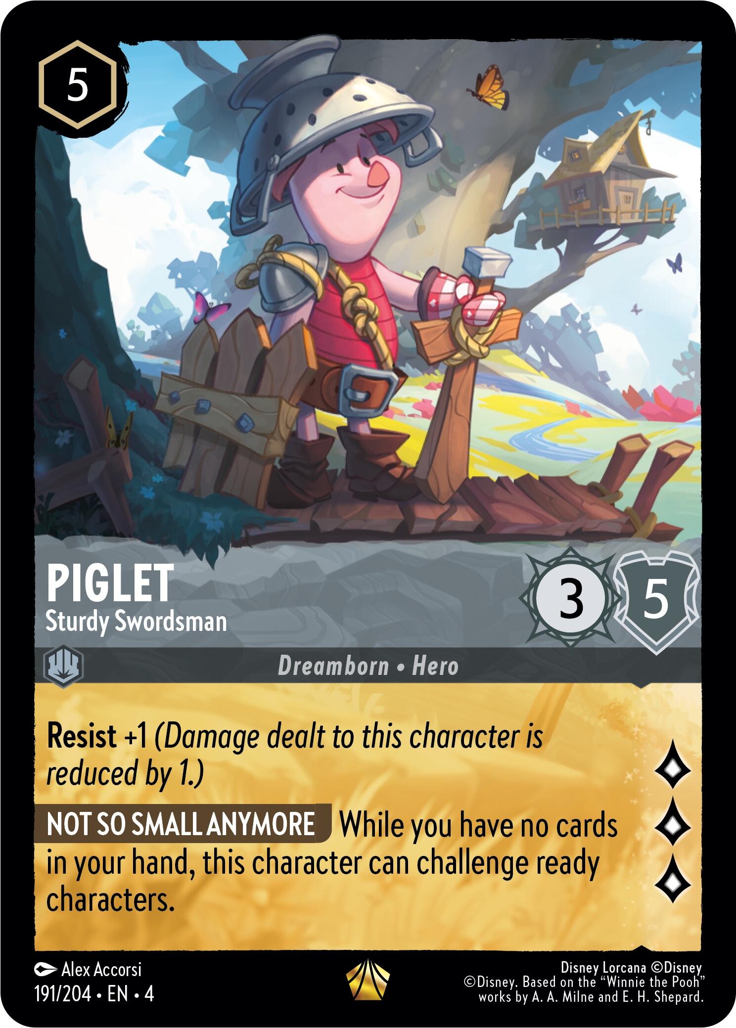 Piglet - Sturdy Swordsman (191/204) [Ursula's Return] | Game Master's Emporium (The New GME)