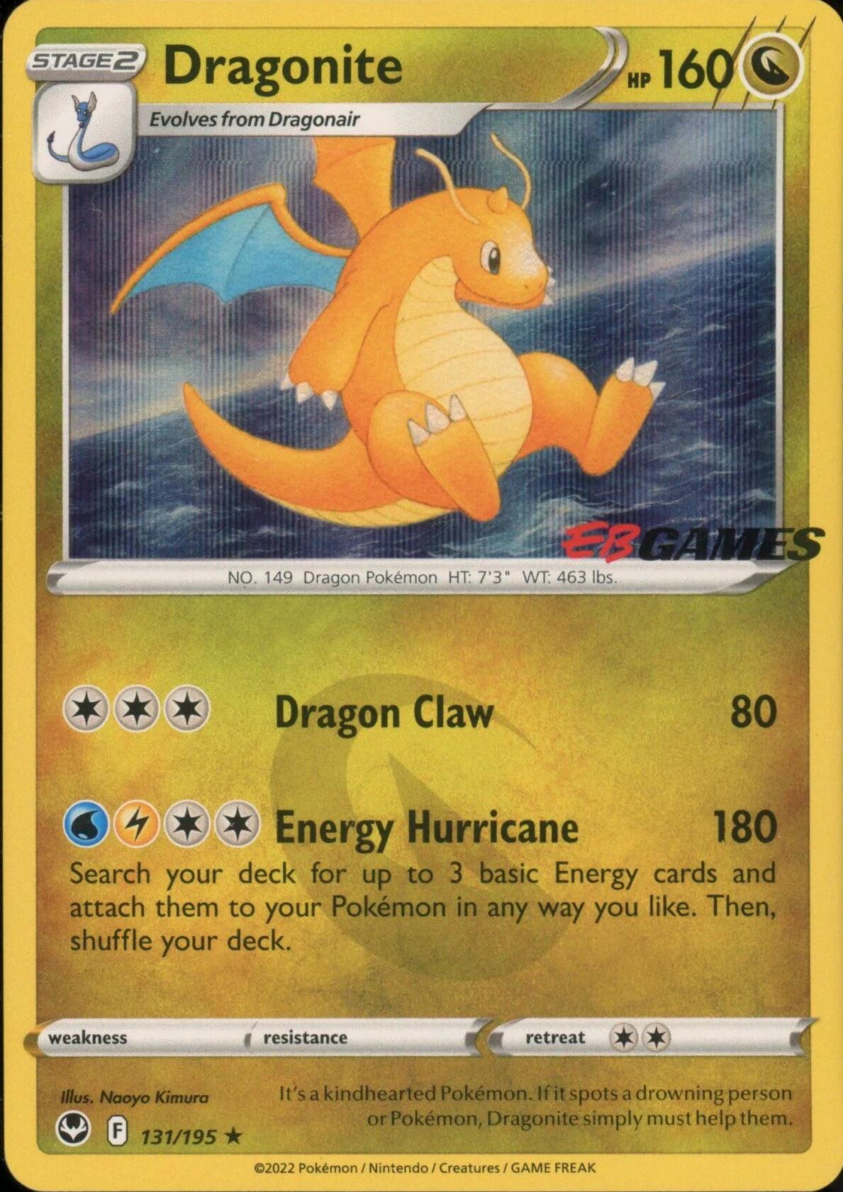 Dragonite (131/195) (EB Games Exclusive) [Miscellaneous Cards] | Game Master's Emporium (The New GME)