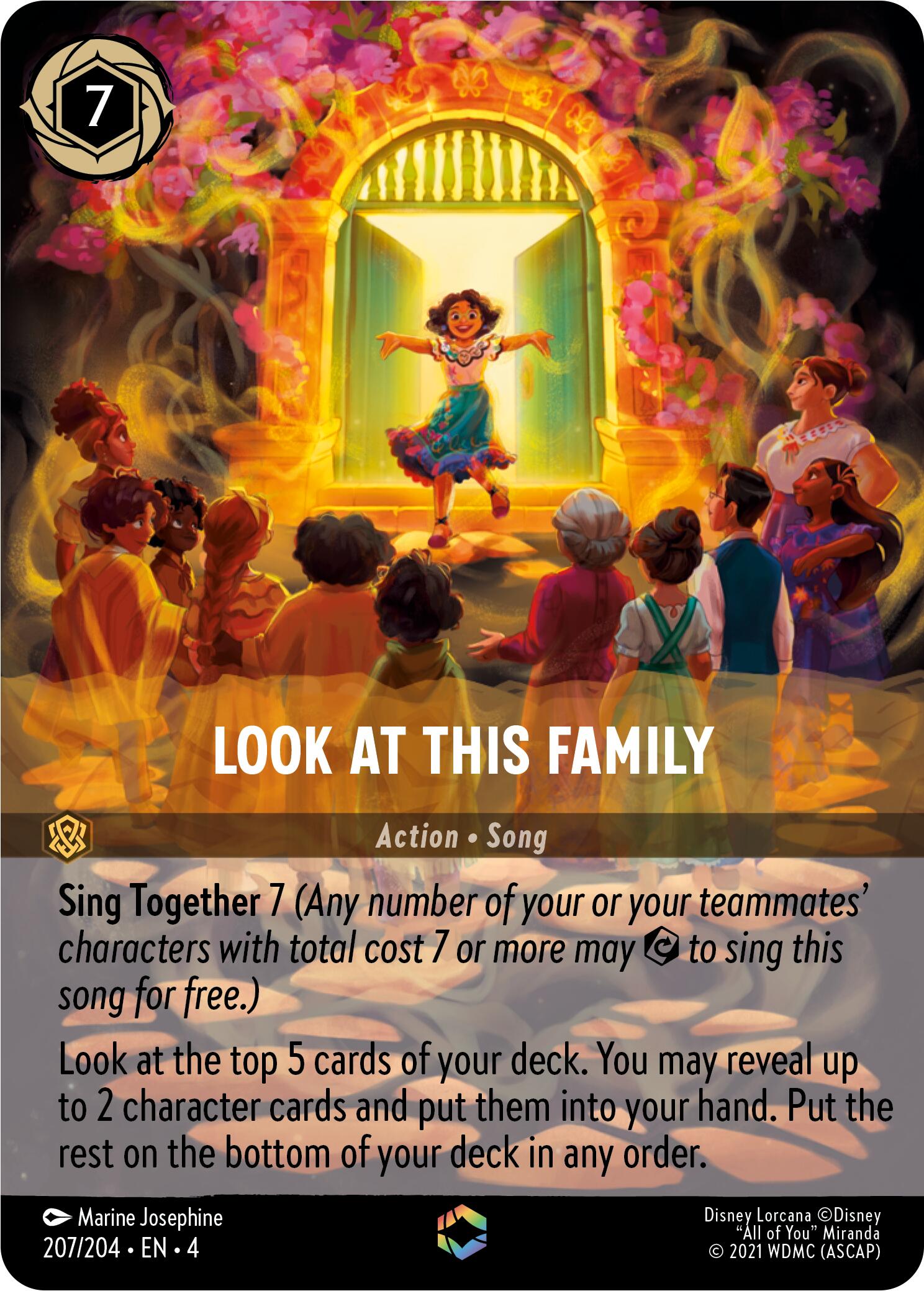Look at This Family (Enchanted) (207/204) [Ursula's Return] | Game Master's Emporium (The New GME)
