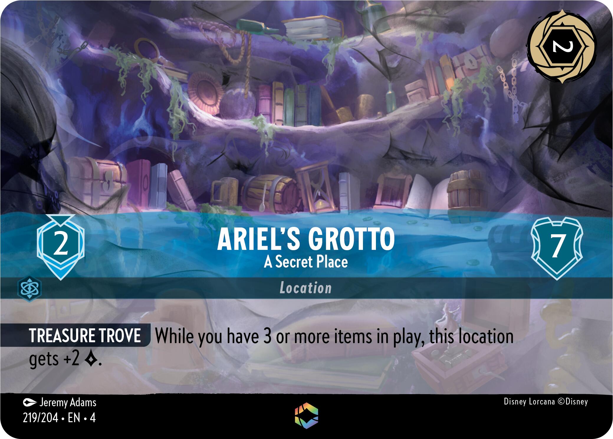 Ariel's Grotto - A Secret Place (Enchanted) (219/204) [Ursula's Return] | Game Master's Emporium (The New GME)