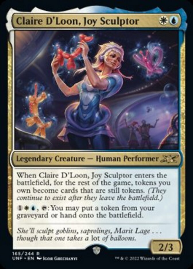 Claire D'Loon, Joy Sculptor [Unfinity] | Game Master's Emporium (The New GME)