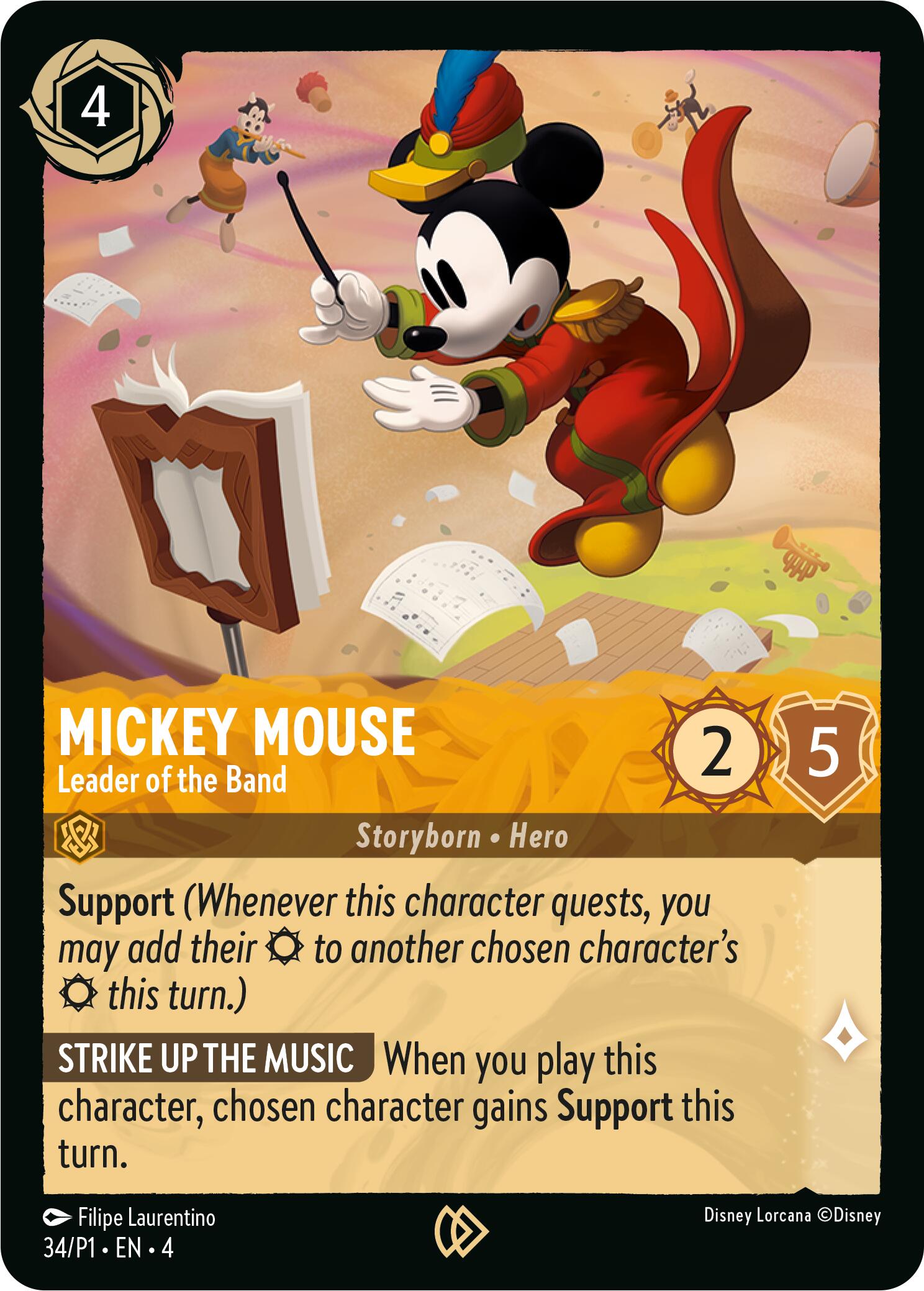 Mickey Mouse - Leader of the Band (34) [Promo Cards] | Game Master's Emporium (The New GME)