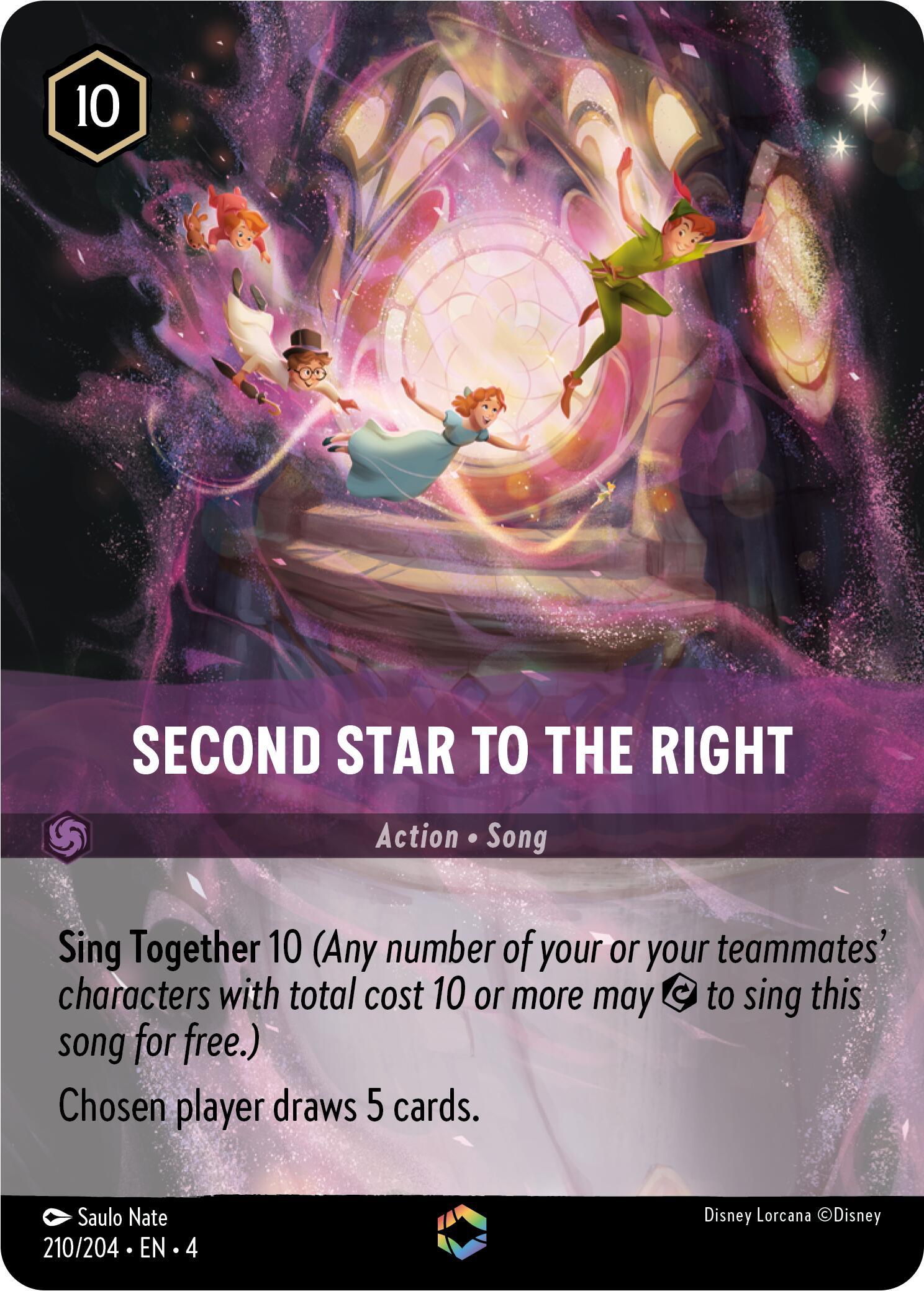 Second Star to the Right (Enchanted) (210/204) [Ursula's Return] | Game Master's Emporium (The New GME)