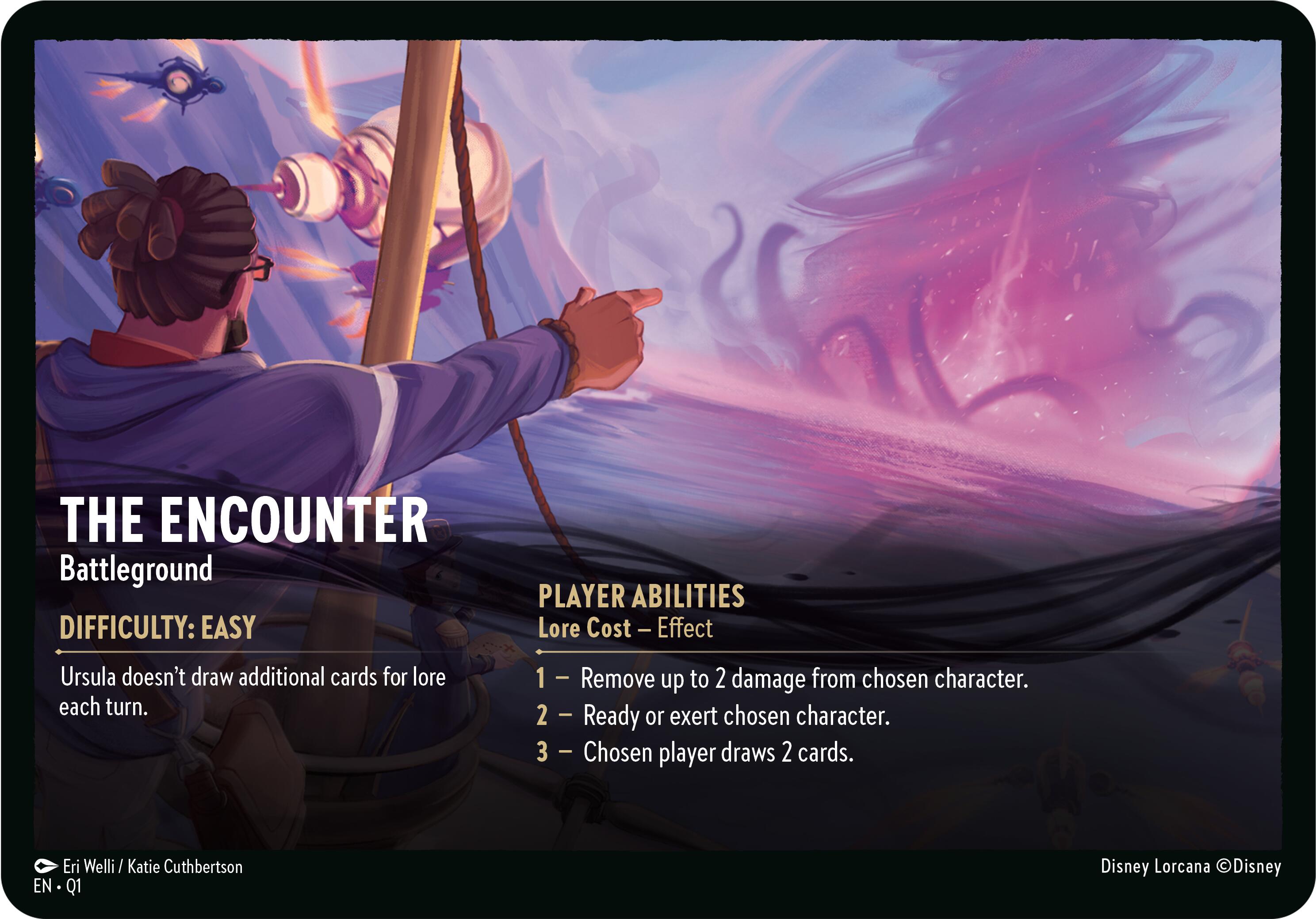 The Encounter // A Dark Realm - Battleground (Oversized) [Illumineer's Quest: Deep Trouble] | Game Master's Emporium (The New GME)