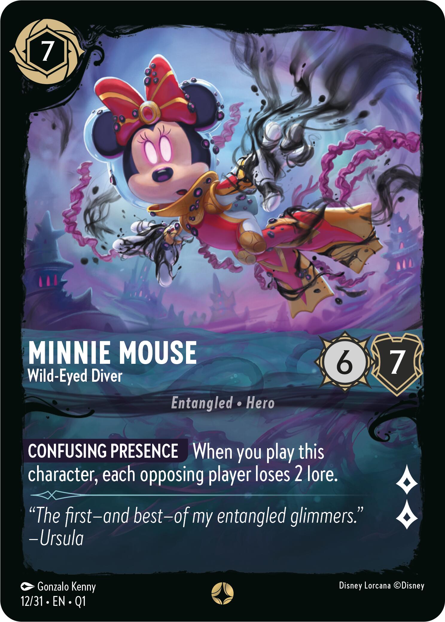Minnie Mouse - Wild-Eyed Diver (12/31) [Illumineer's Quest: Deep Trouble] | Game Master's Emporium (The New GME)