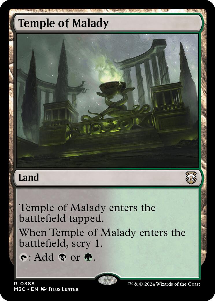 Temple of Malady [Modern Horizons 3 Commander] | Game Master's Emporium (The New GME)