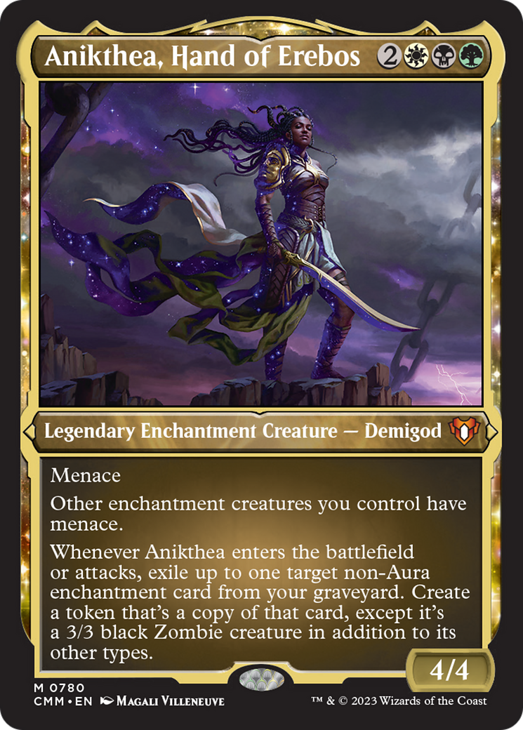 Anikthea, Hand of Erebos (Display Commander) (Foil Etched) [Commander Masters] | Game Master's Emporium (The New GME)
