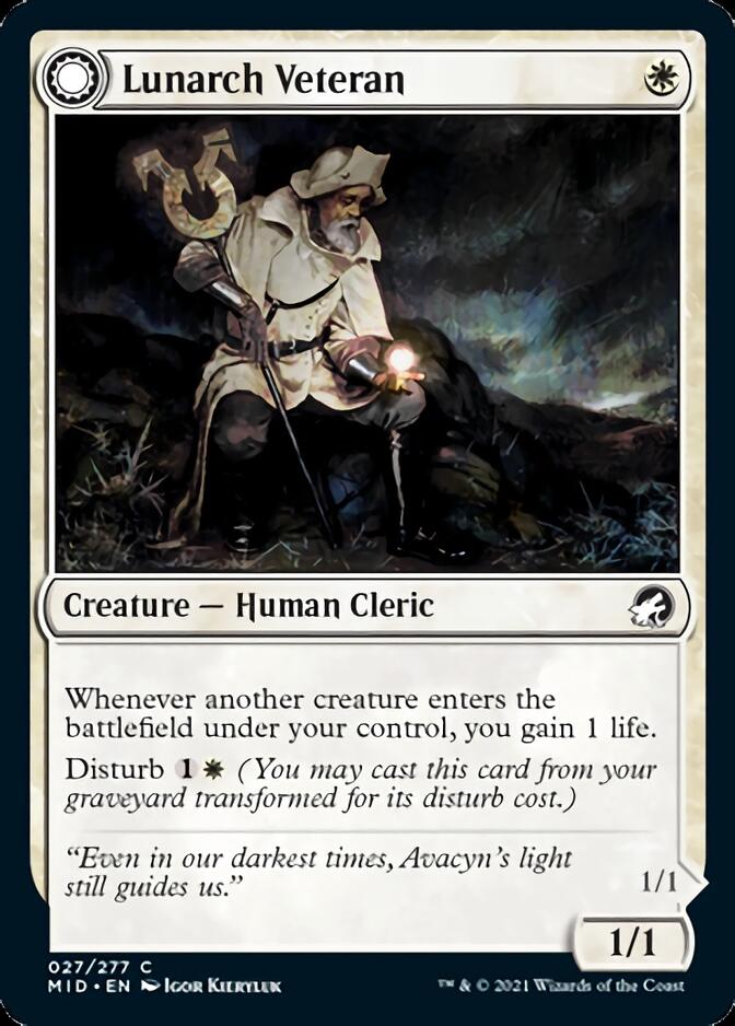 Lunarch Veteran // Luminous Phantom [Innistrad: Midnight Hunt] | Game Master's Emporium (The New GME)