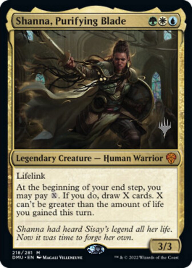 Shanna, Purifying Blade (Promo Pack) [Dominaria United Promos] | Game Master's Emporium (The New GME)