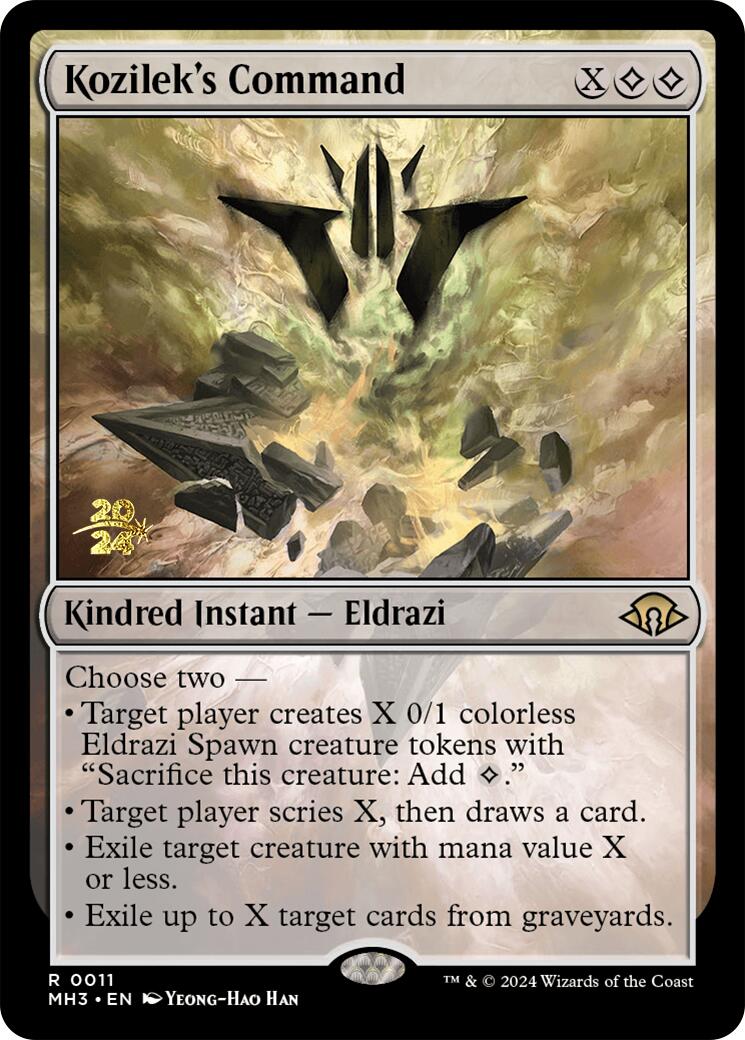 Kozilek's Command [Modern Horizons 3 Prerelease Promos] | Game Master's Emporium (The New GME)