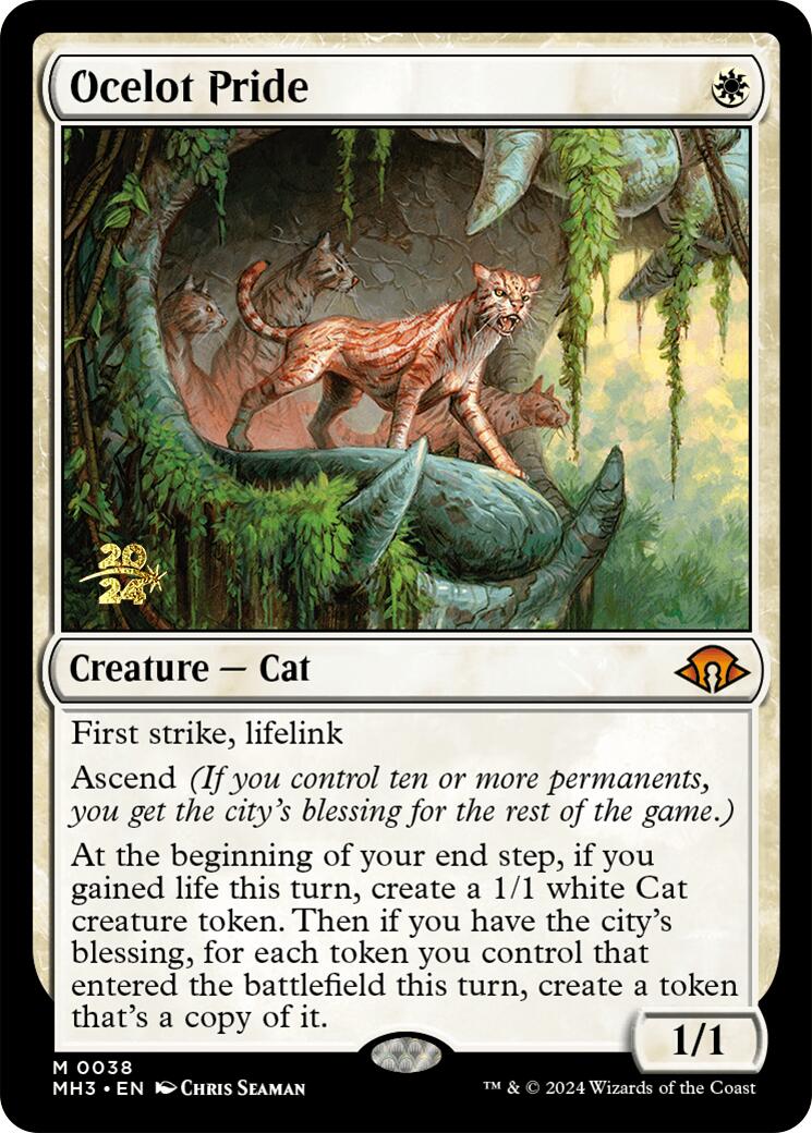 Ocelot Pride [Modern Horizons 3 Prerelease Promos] | Game Master's Emporium (The New GME)