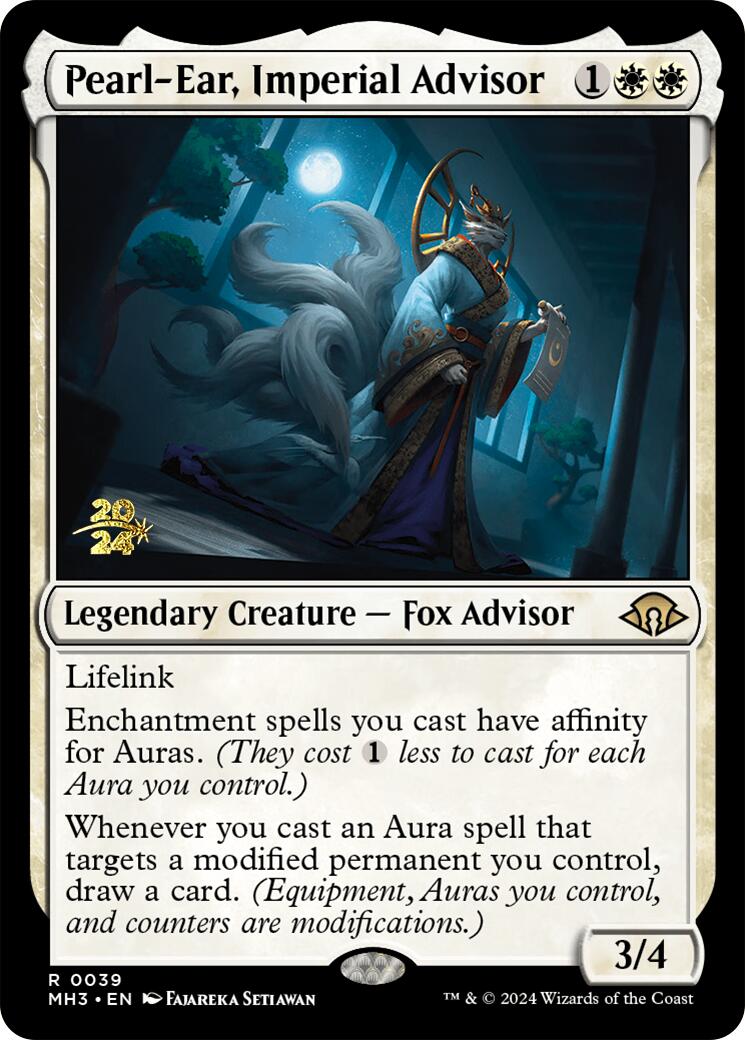 Pearl-Ear, Imperial Advisor [Modern Horizons 3 Prerelease Promos] | Game Master's Emporium (The New GME)