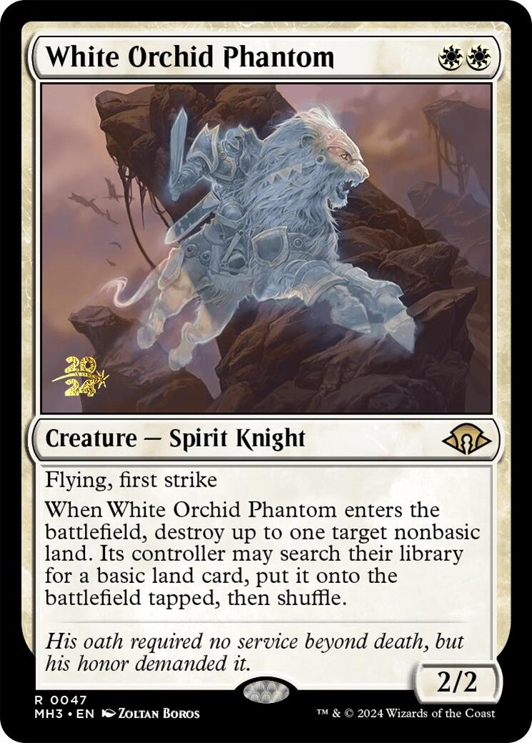 White Orchid Phantom [Modern Horizons 3 Prerelease Promos] | Game Master's Emporium (The New GME)