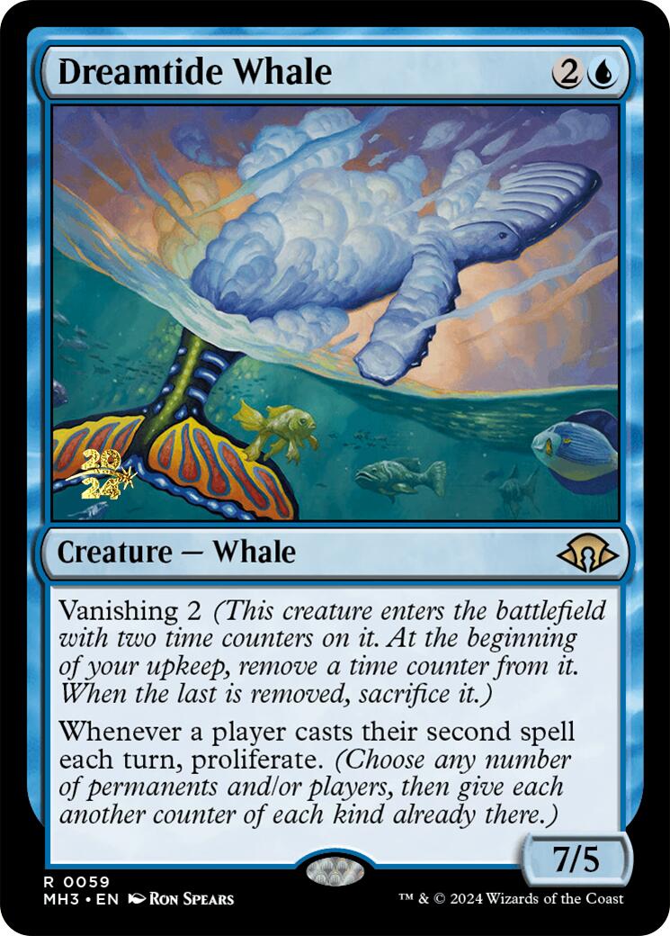 Dreamtide Whale [Modern Horizons 3 Prerelease Promos] | Game Master's Emporium (The New GME)