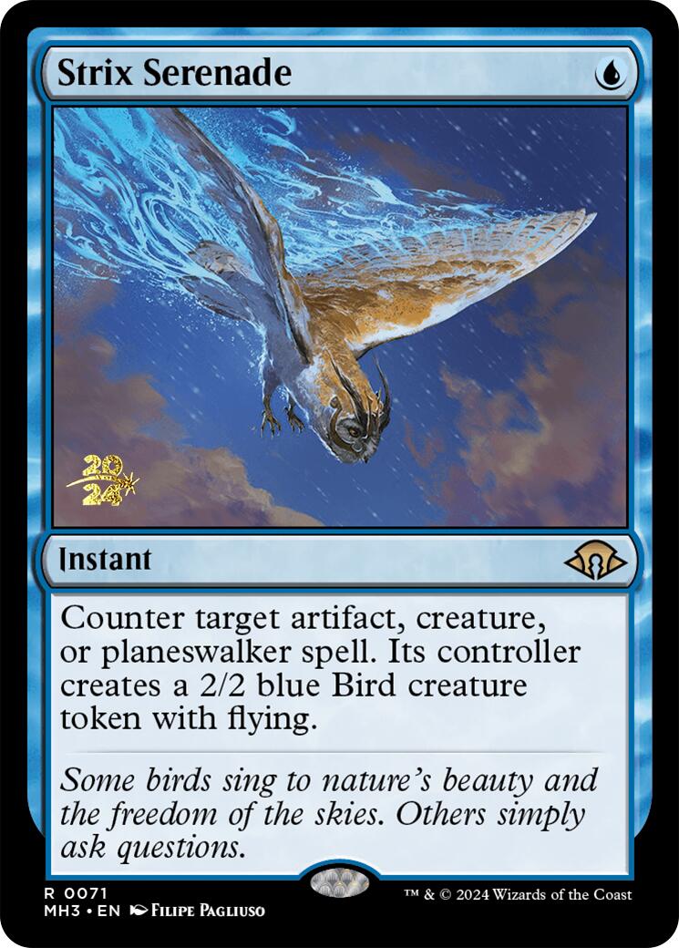 Strix Serenade [Modern Horizons 3 Prerelease Promos] | Game Master's Emporium (The New GME)