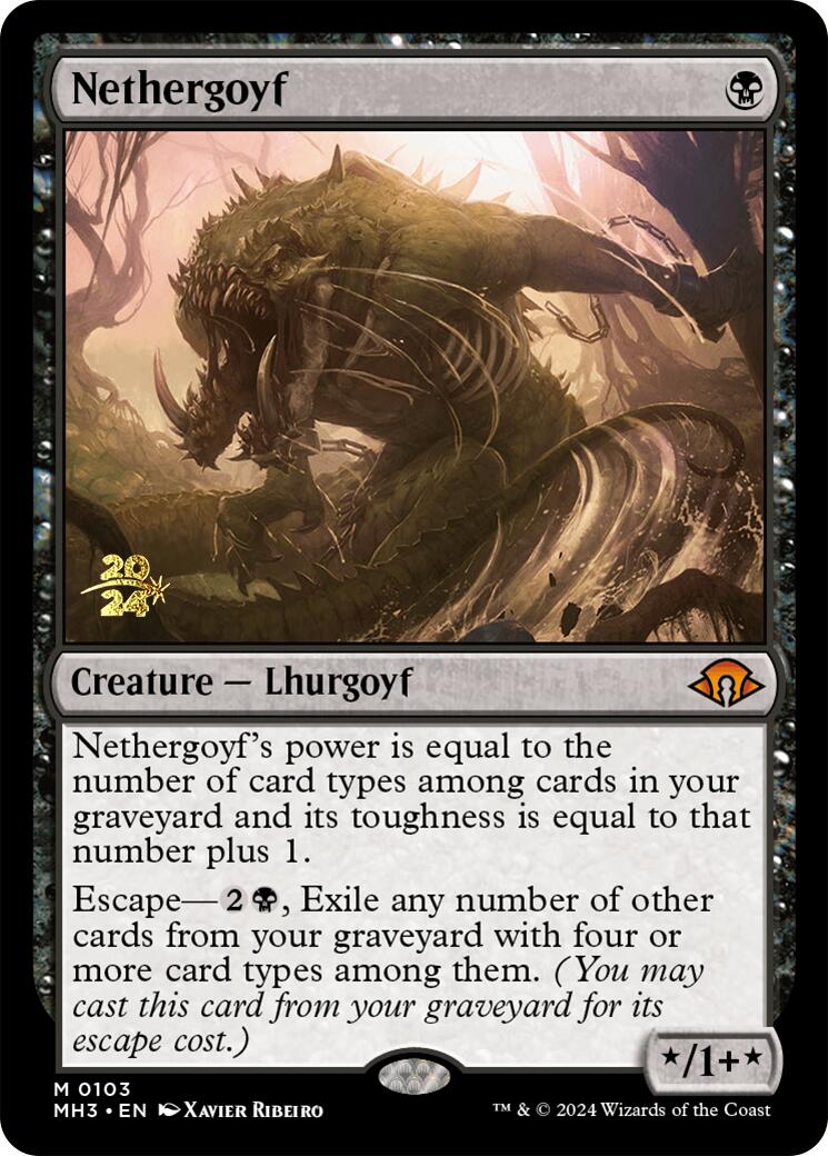 Nethergoyf [Modern Horizons 3 Prerelease Promos] | Game Master's Emporium (The New GME)