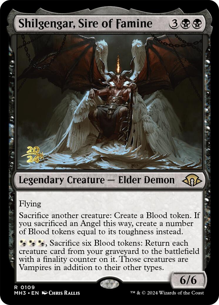Shilgengar, Sire of Famine [Modern Horizons 3 Prerelease Promos] | Game Master's Emporium (The New GME)