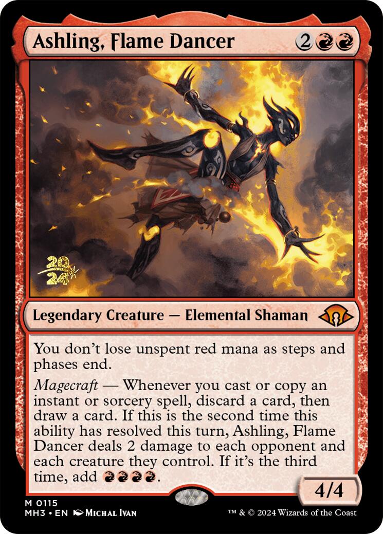Ashling, Flame Dancer [Modern Horizons 3 Prerelease Promos] | Game Master's Emporium (The New GME)