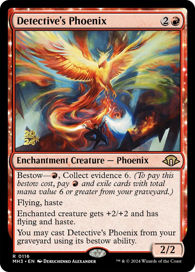 Detective's Phoenix [Modern Horizons 3 Prerelease Promos] | Game Master's Emporium (The New GME)