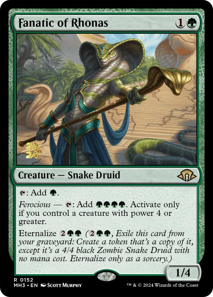 Fanatic of Rhonas [Modern Horizons 3 Prerelease Promos] | Game Master's Emporium (The New GME)