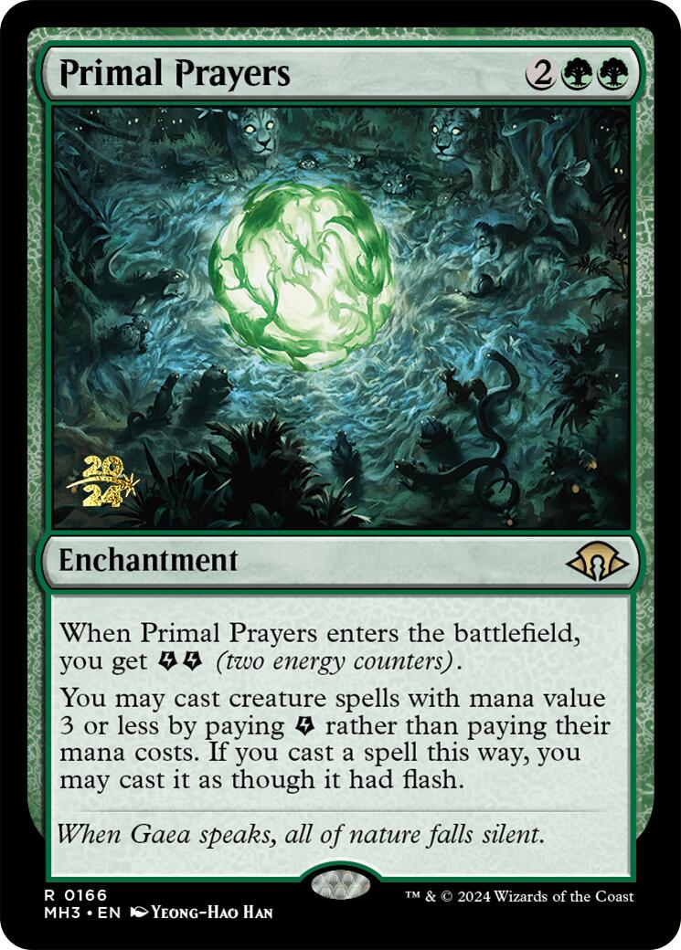 Primal Prayers [Modern Horizons 3 Prerelease Promos] | Game Master's Emporium (The New GME)