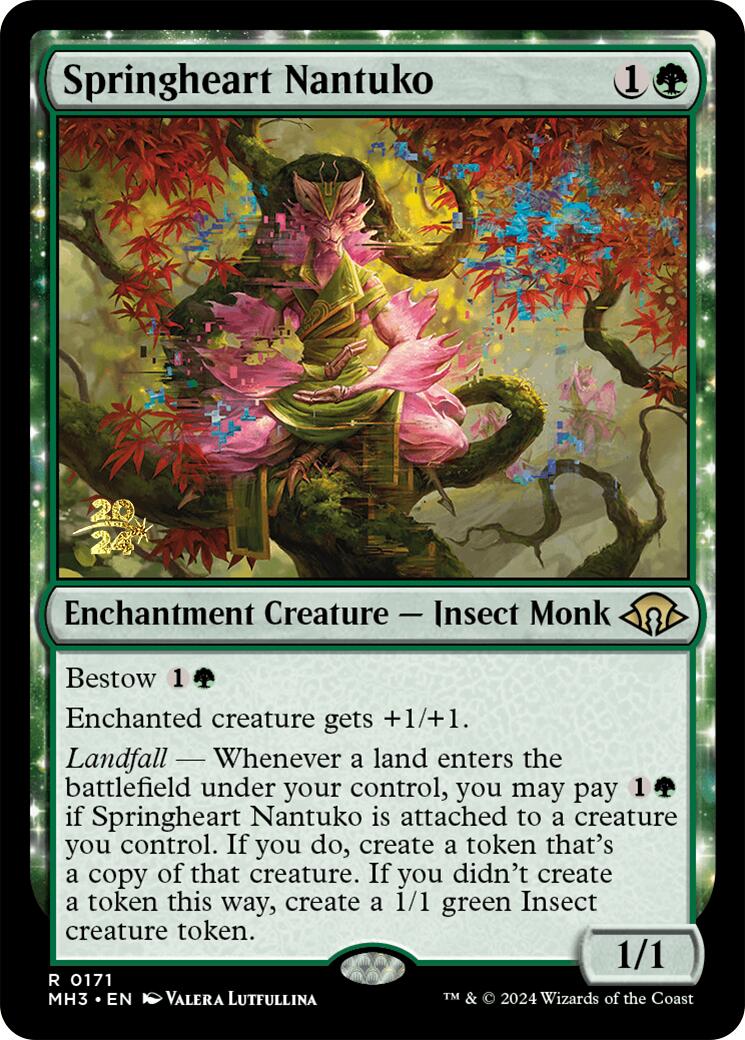 Springheart Nantuko [Modern Horizons 3 Prerelease Promos] | Game Master's Emporium (The New GME)